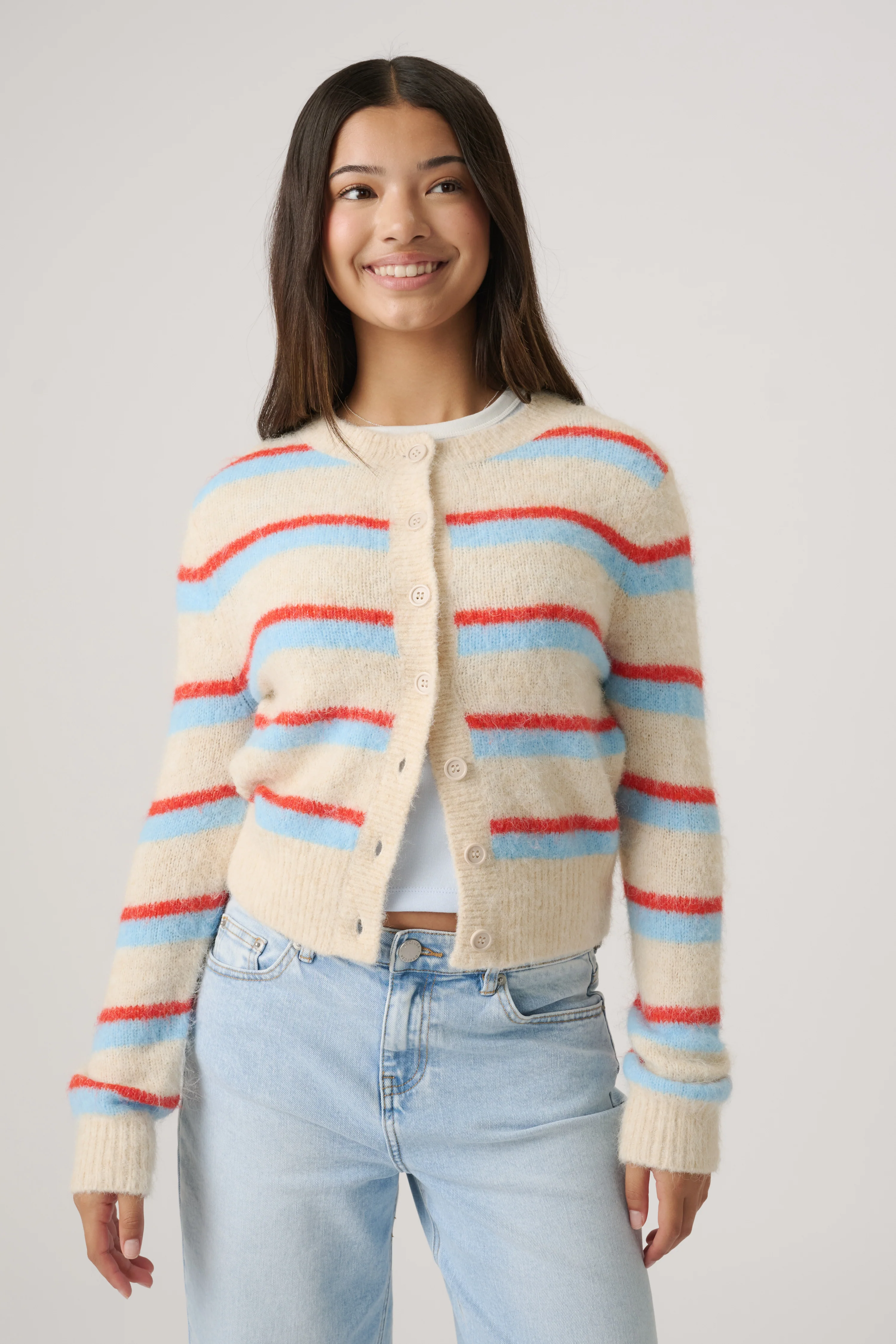 Girls Mia Cropped Cardigan - Image 2