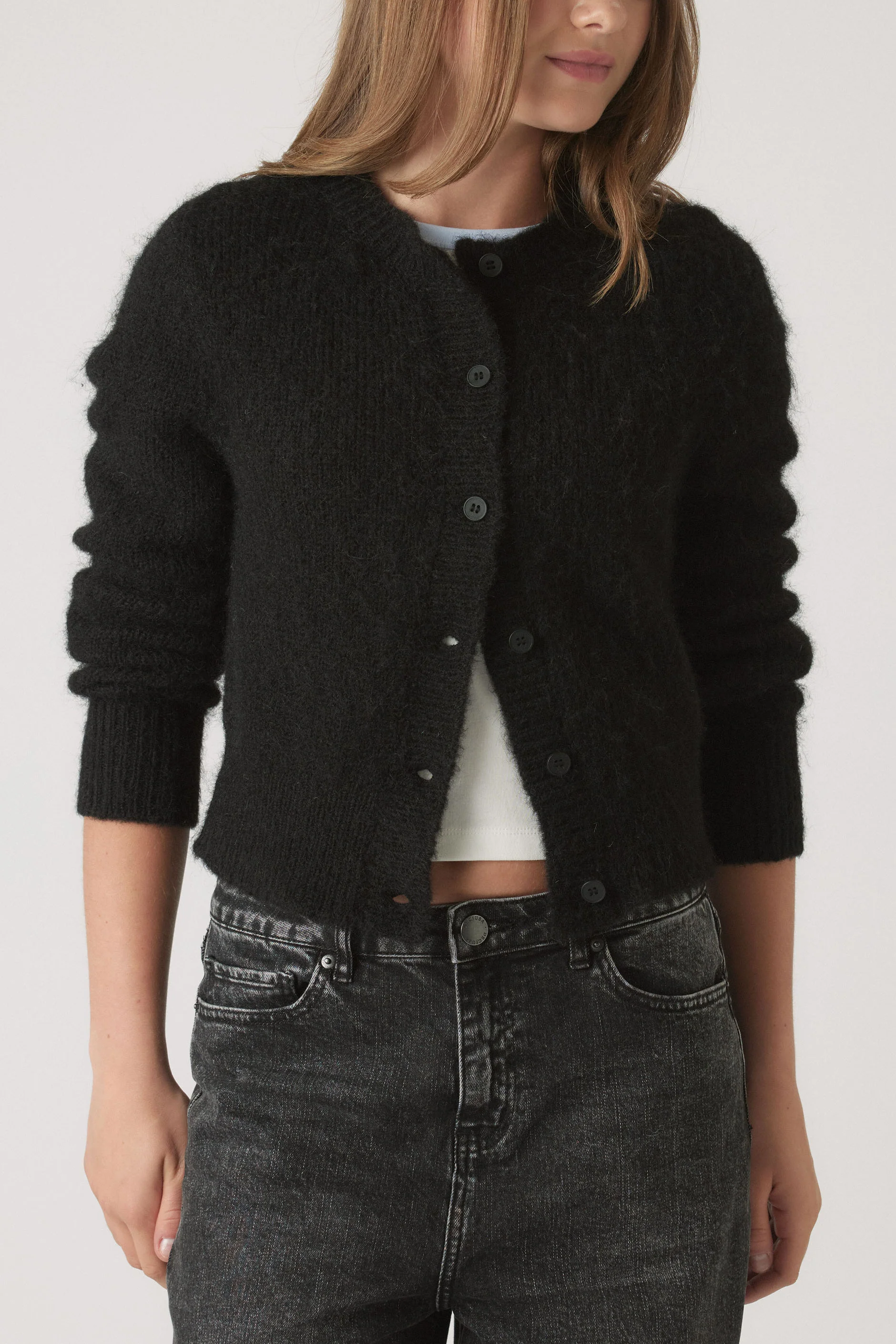 Girls Mia Fluffy Cardigan - Image 2
