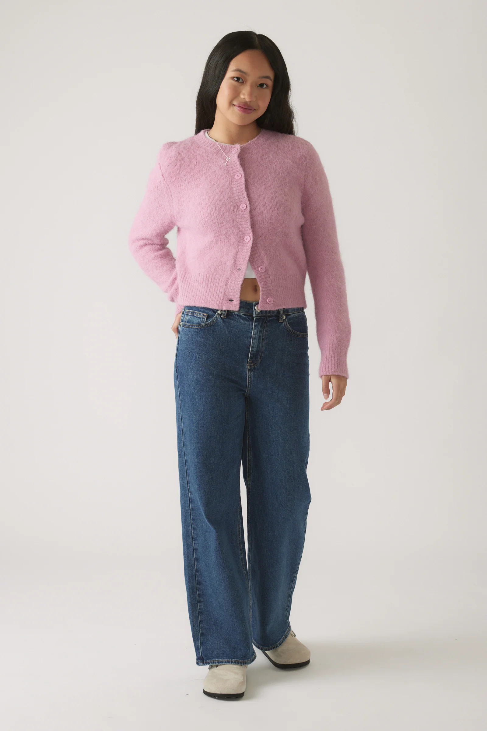 Girls Mia Fluffy Cardigan