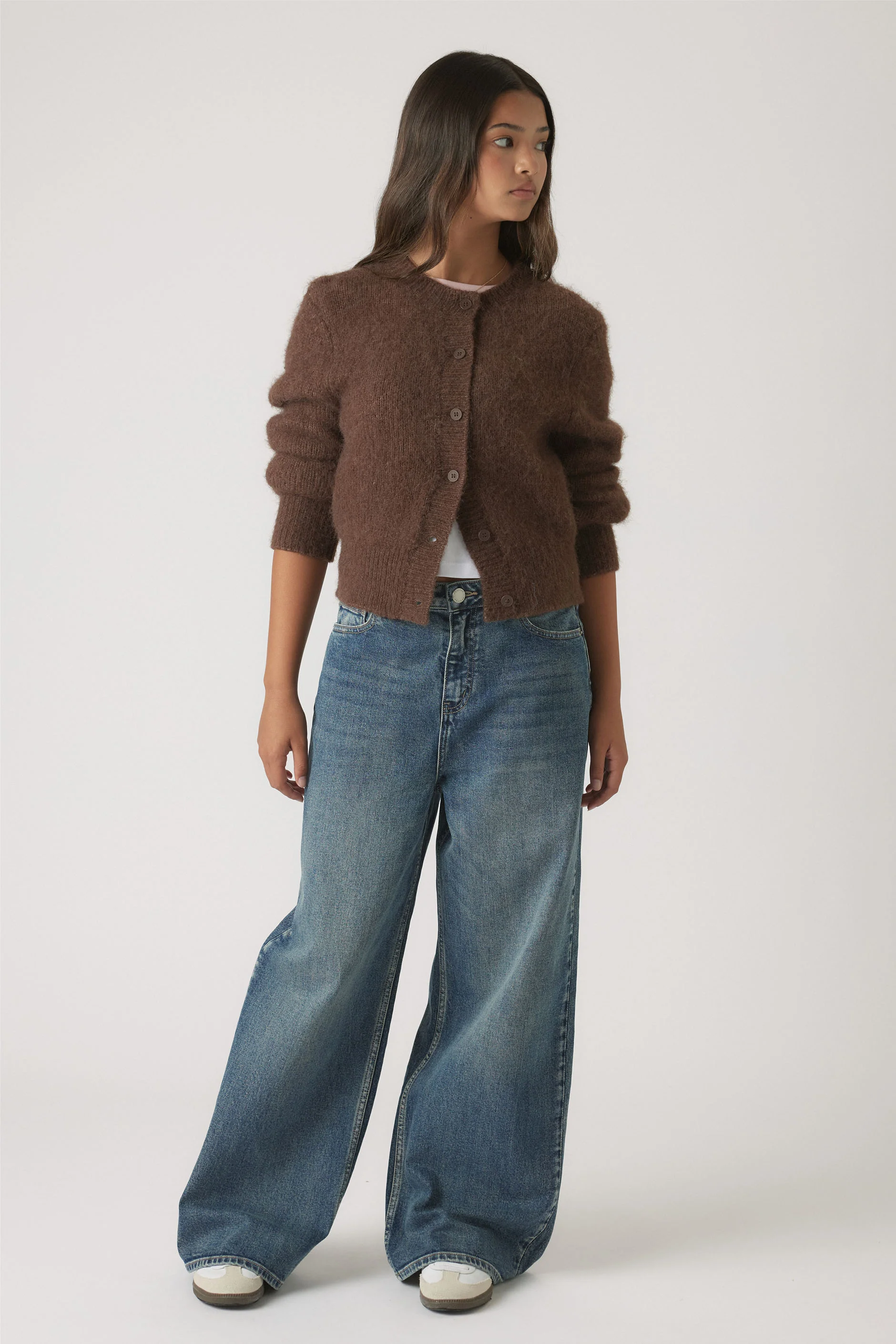 Girls Mia Fluffy Cardigan