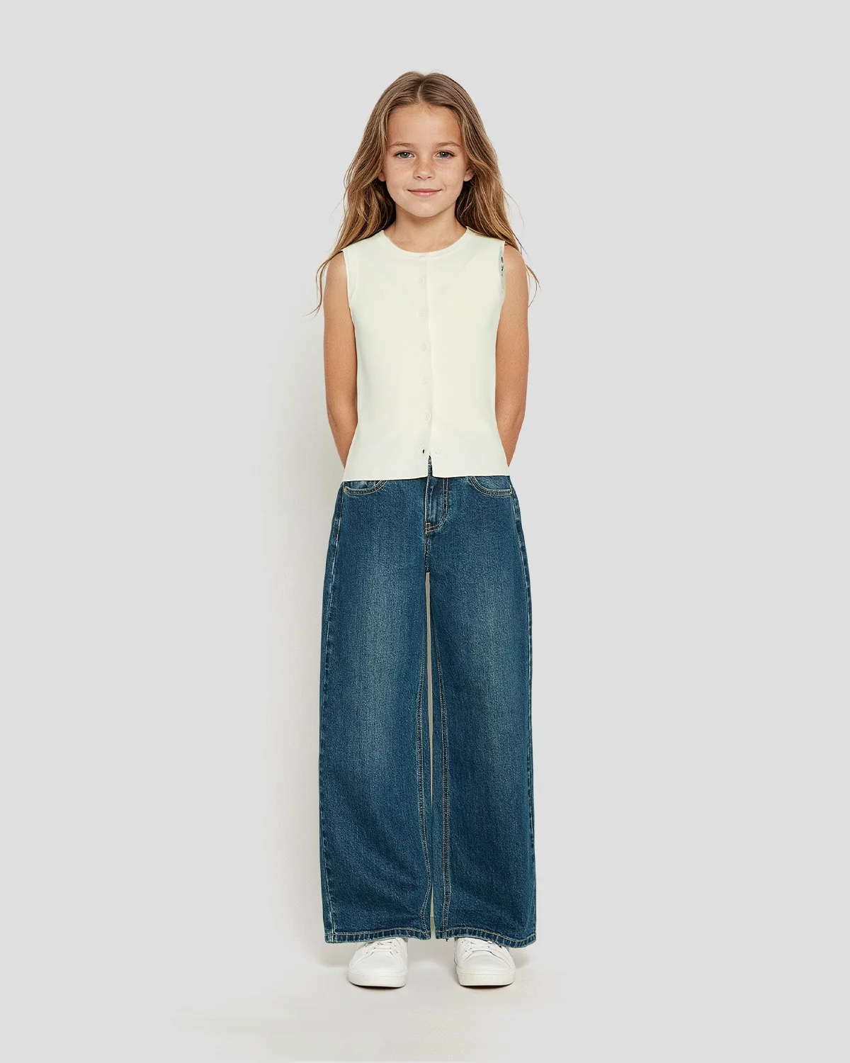 Girls Molly Knit Vest - Image 3