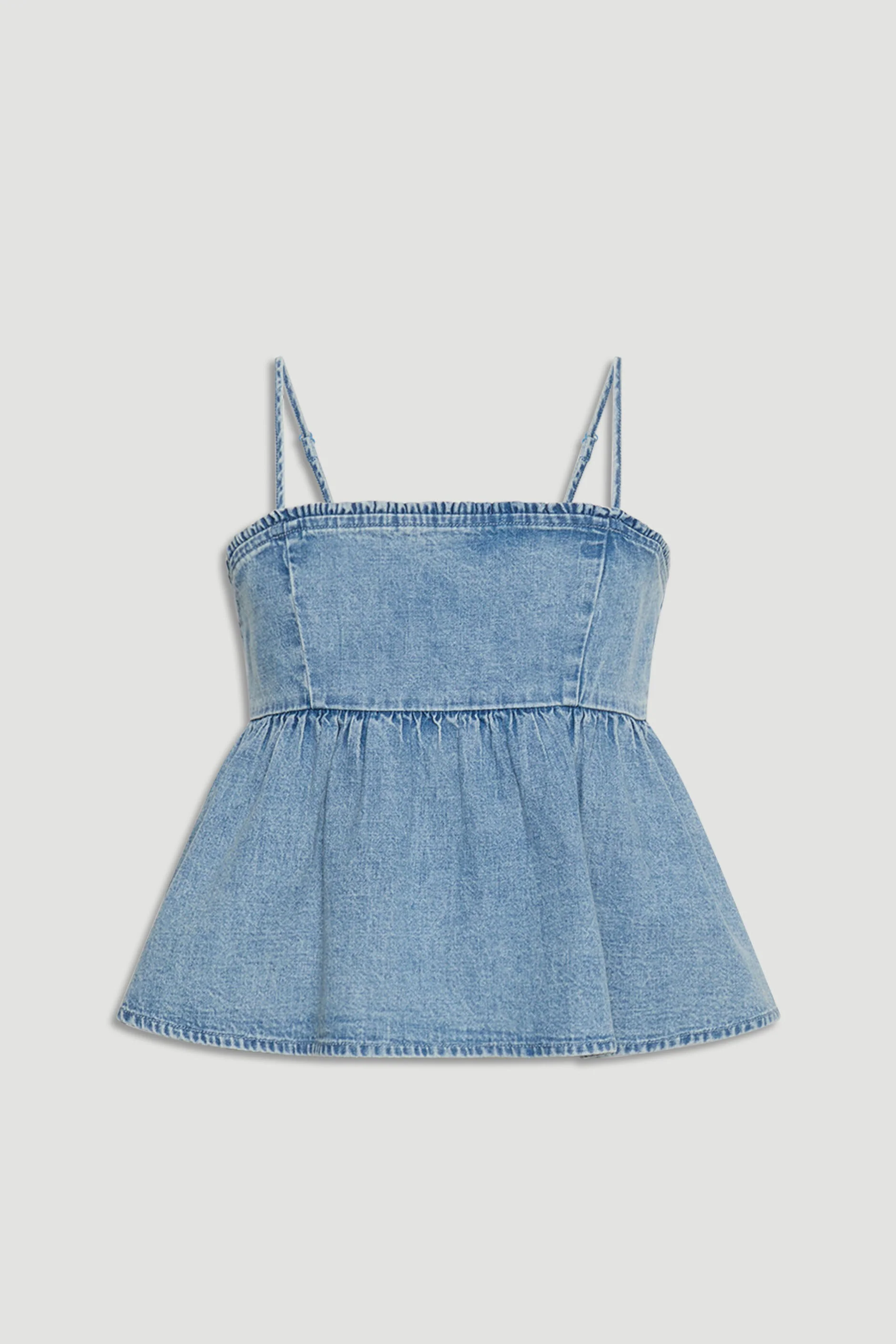 Girls Polly Denim Top - Image 4