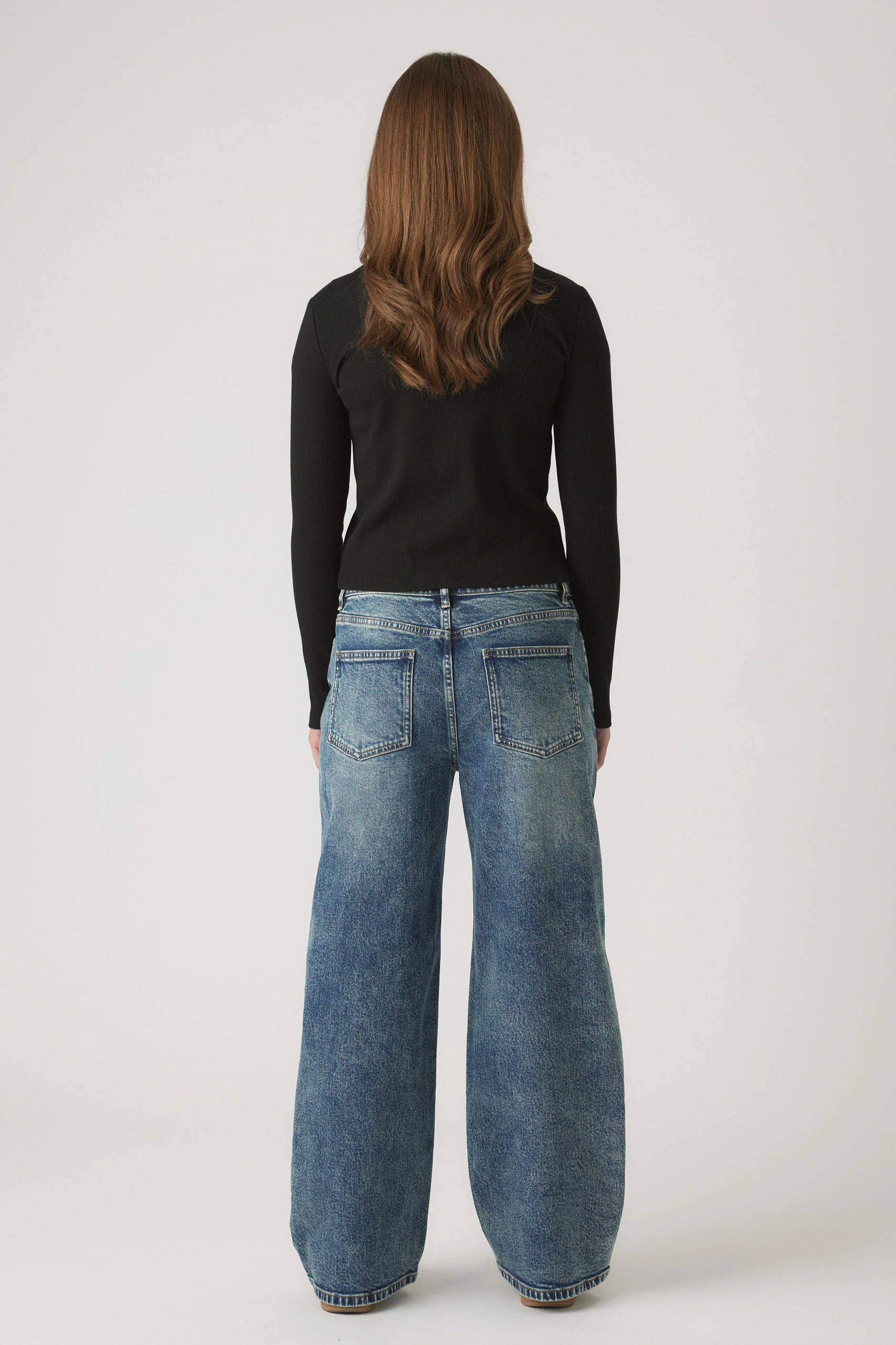 Girls Riley Rib Long Sleeve - Image 3