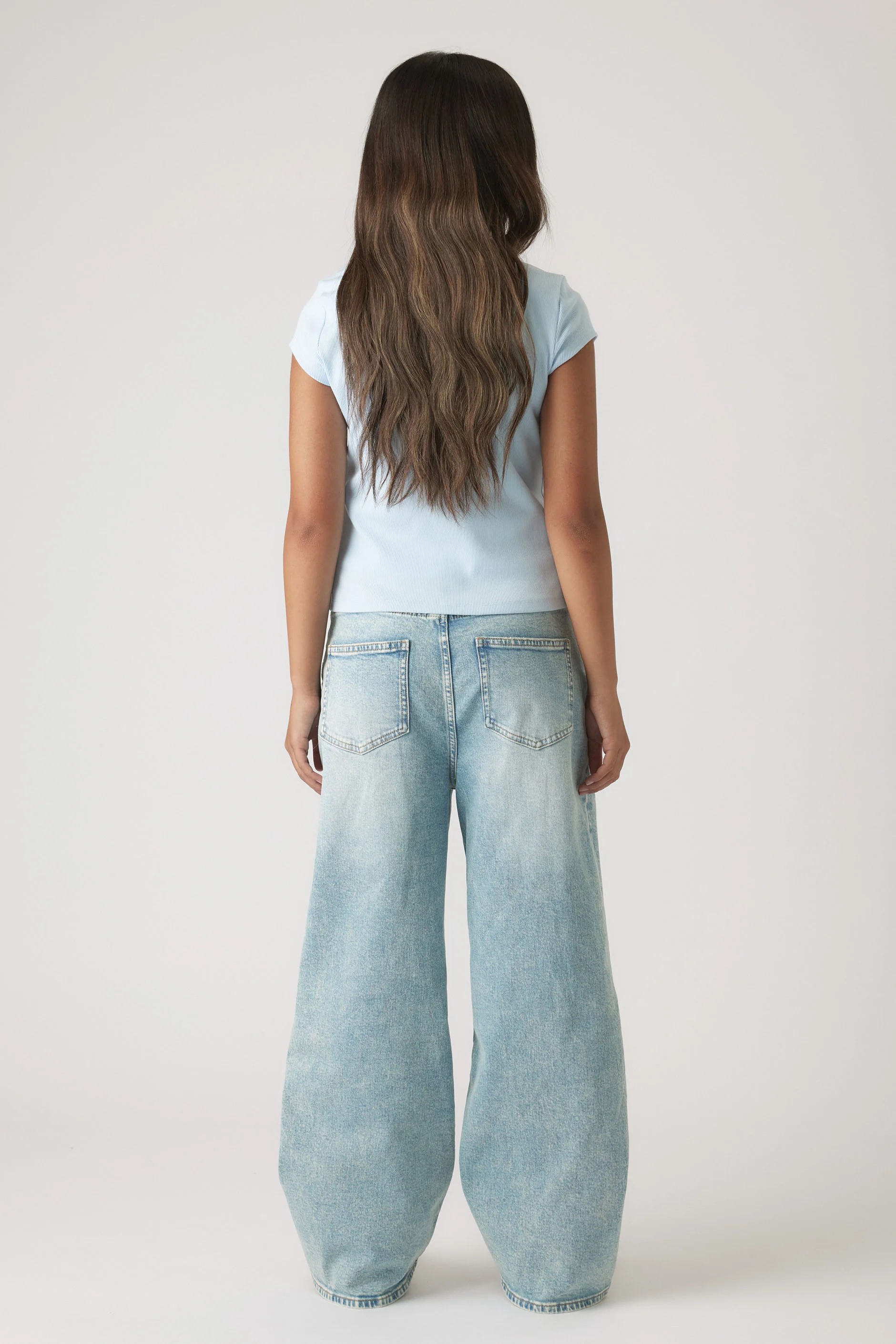 Girls Riley Rib T-Shirt - Image 3