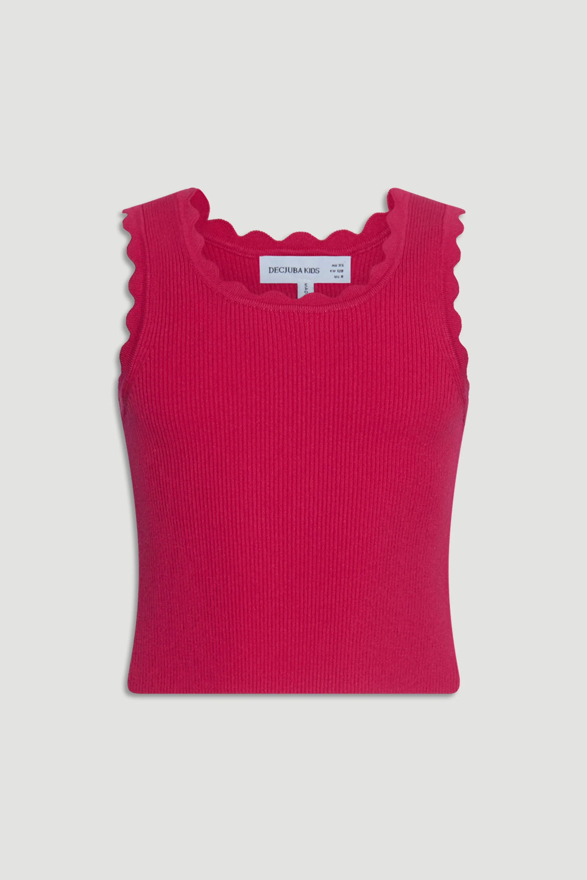 Girls Ruby Scallop Edge Tank - Image 4