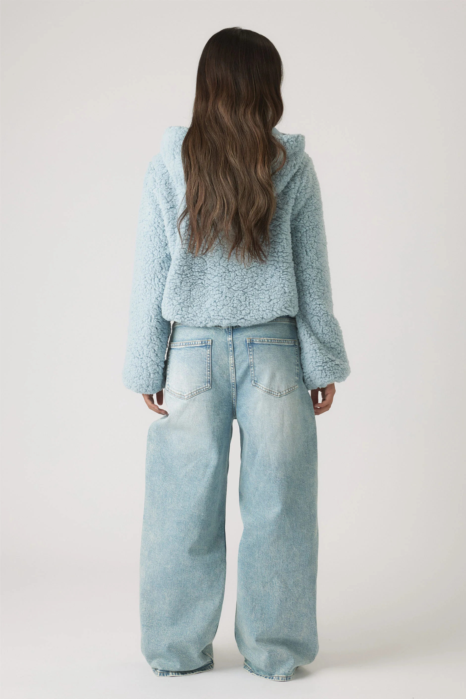 Girls Teddy Zip Up Hoodie - Image 3