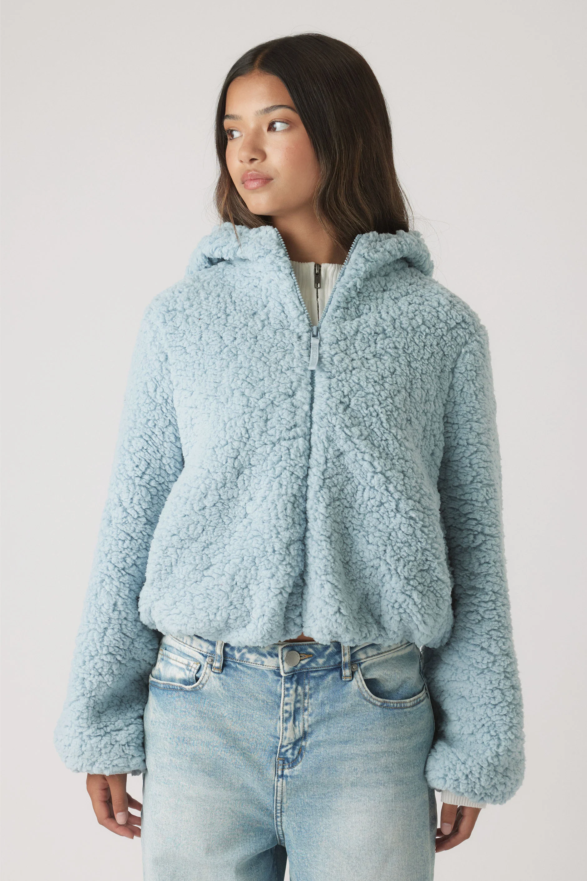 Girls Teddy Zip Up Hoodie - Image 4