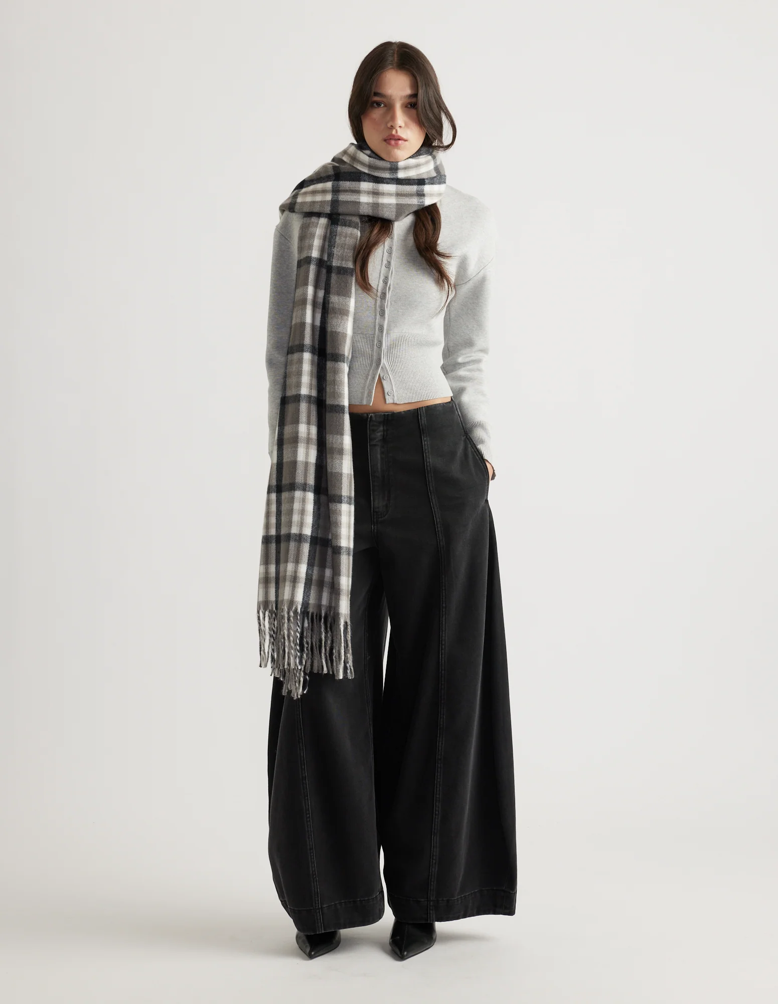 Greta Check Scarf - Image 2