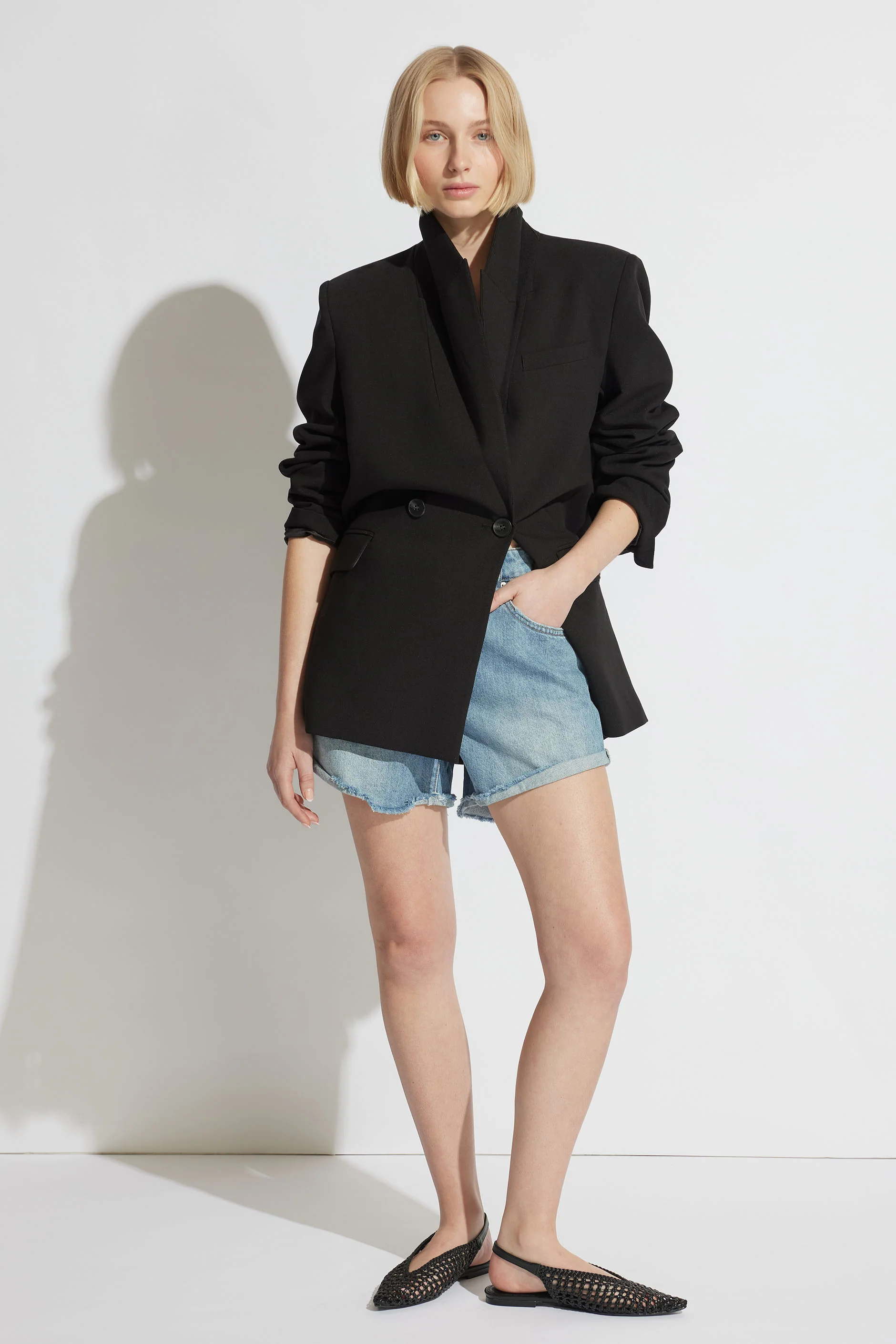 Harper Rolled Cuff Denim Short