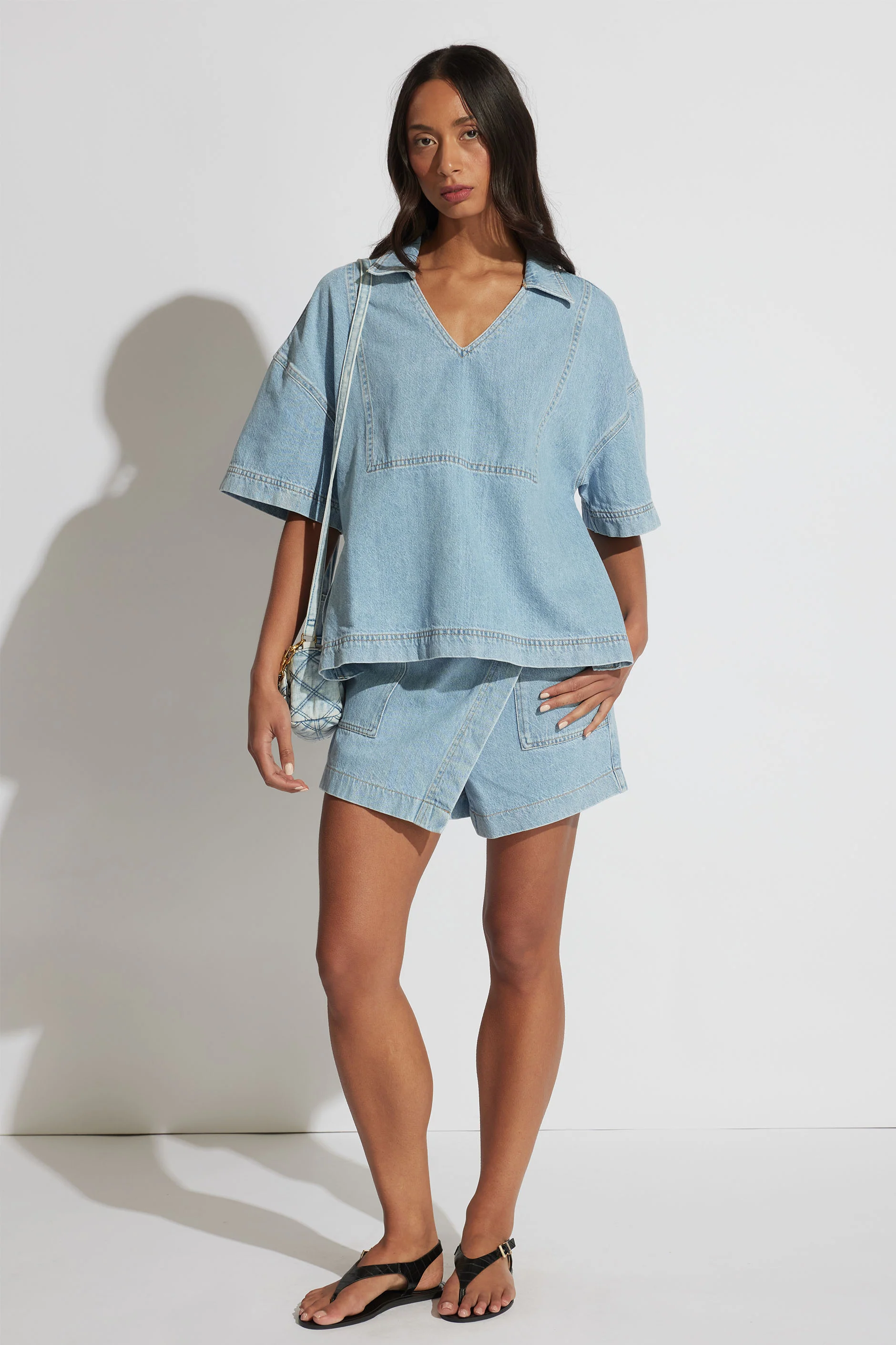 Hazel Oversized Denim Shirt