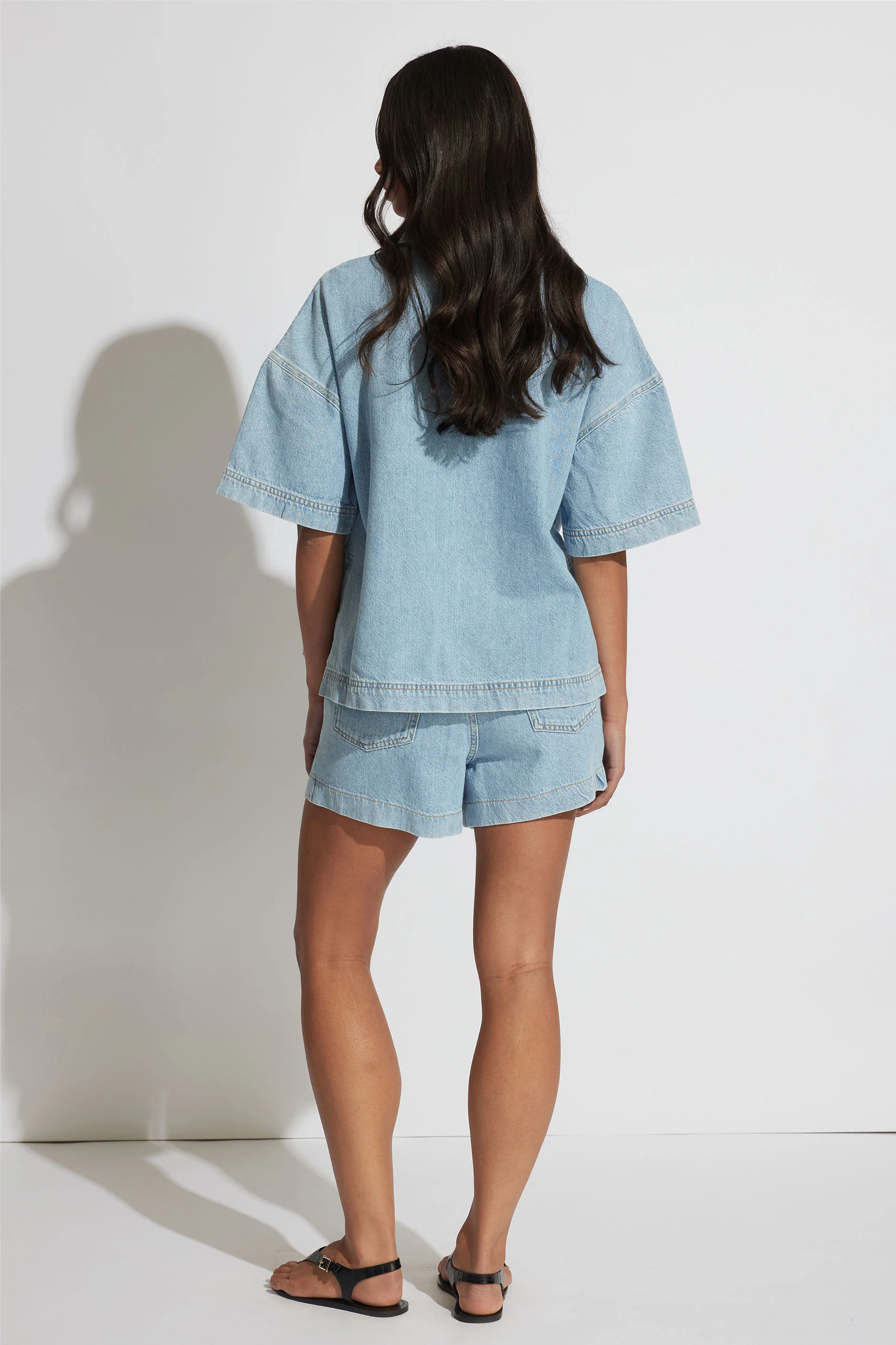 Hazel Oversized Denim Shirt - Image 3