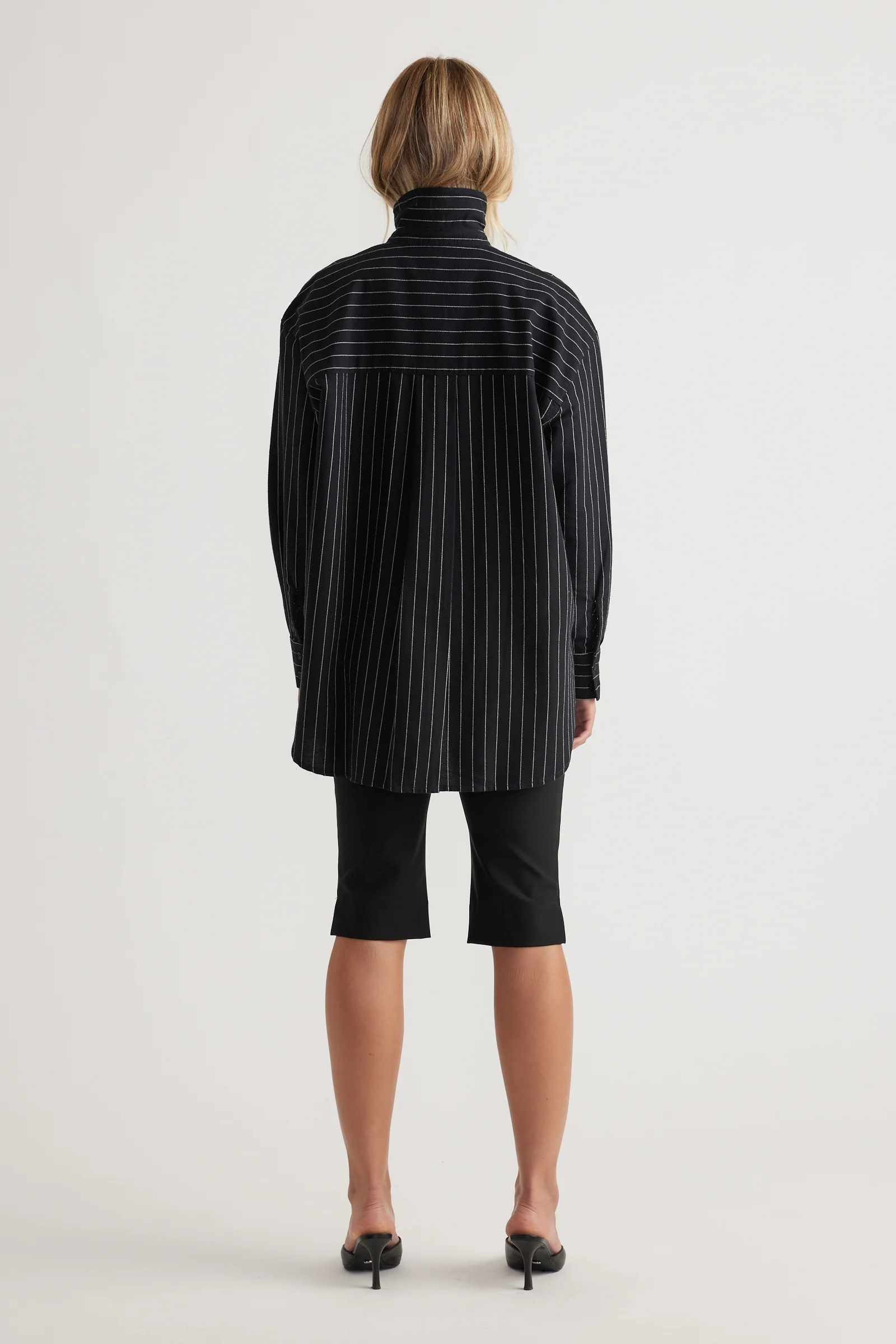 Heather Oxford Oversized Shirt - Image 3