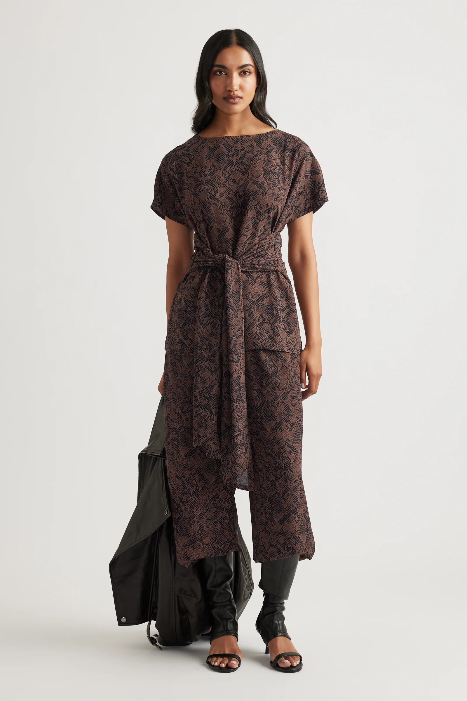Ilaria Georgette Tie Tunic
