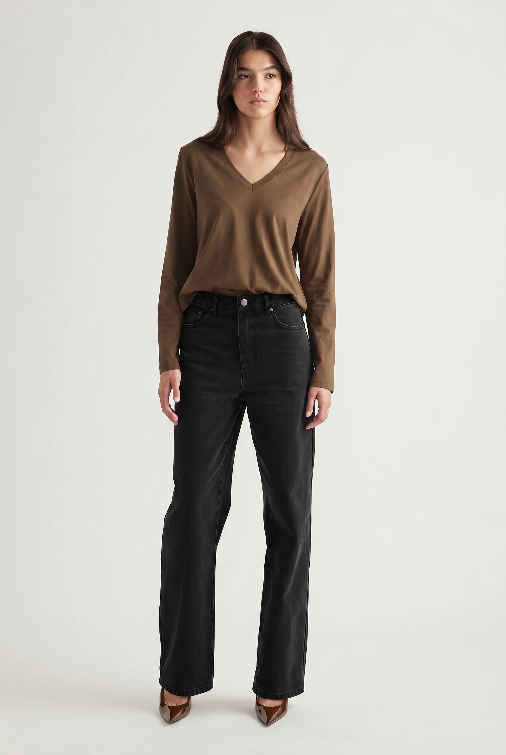 Imogen V Neck Long Sleeve