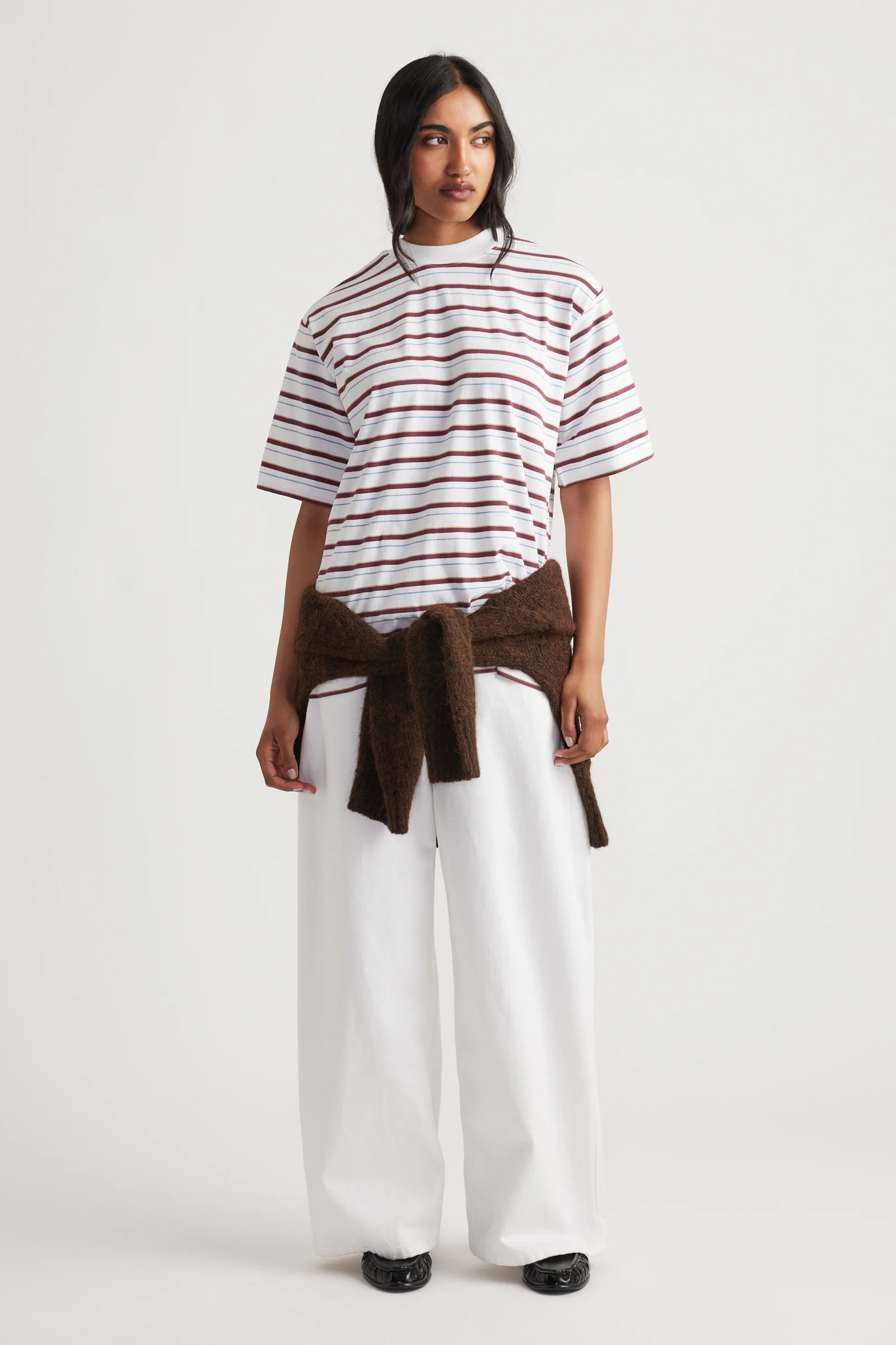Isabella Oversized Stripe Tee