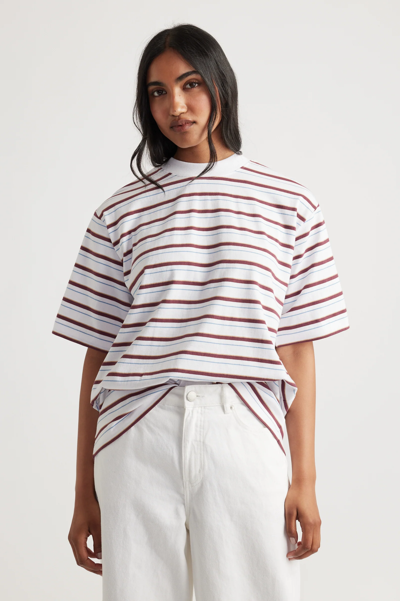 Isabella Oversized Stripe Tee - Image 2