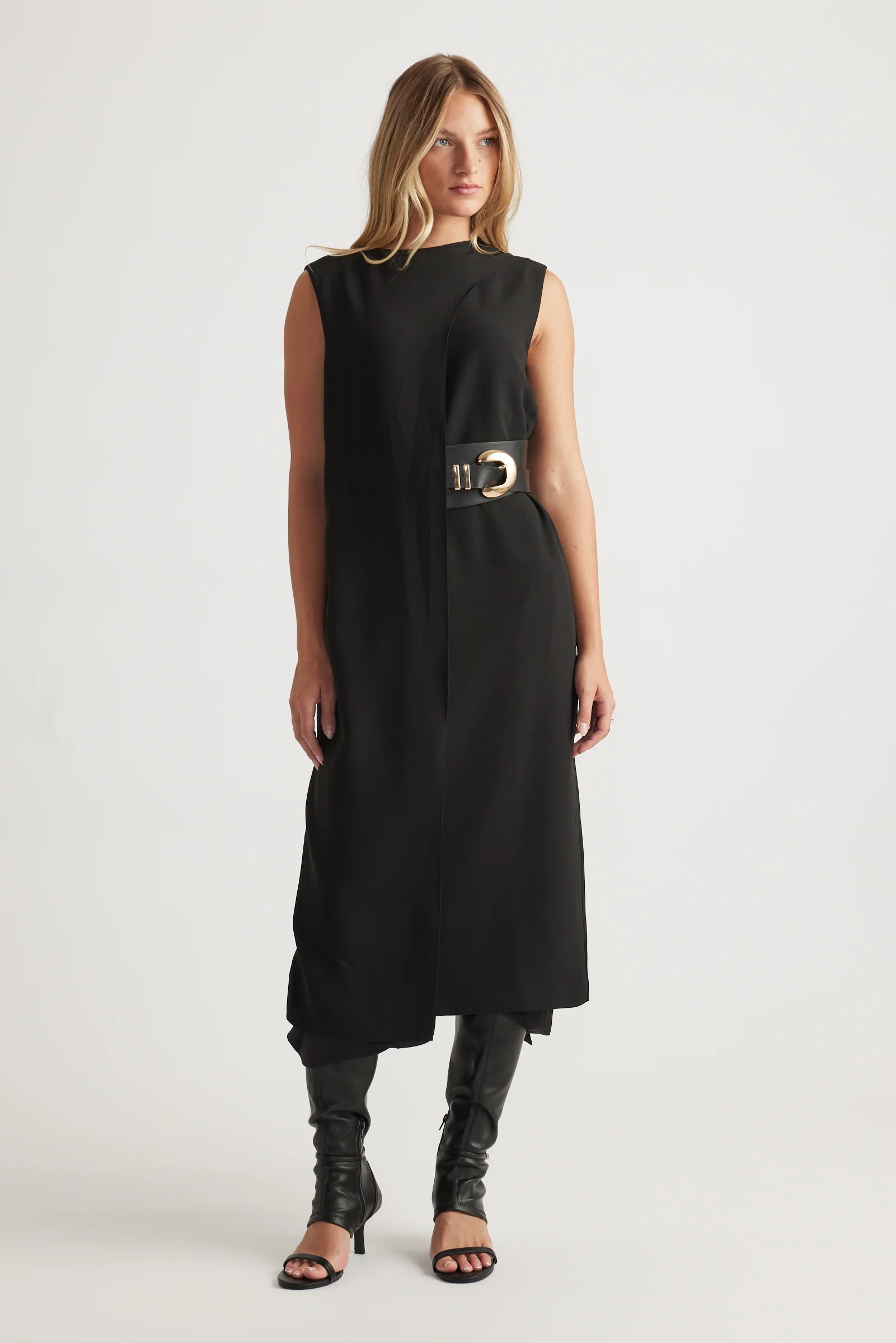 Isla Overlay Midi Dress