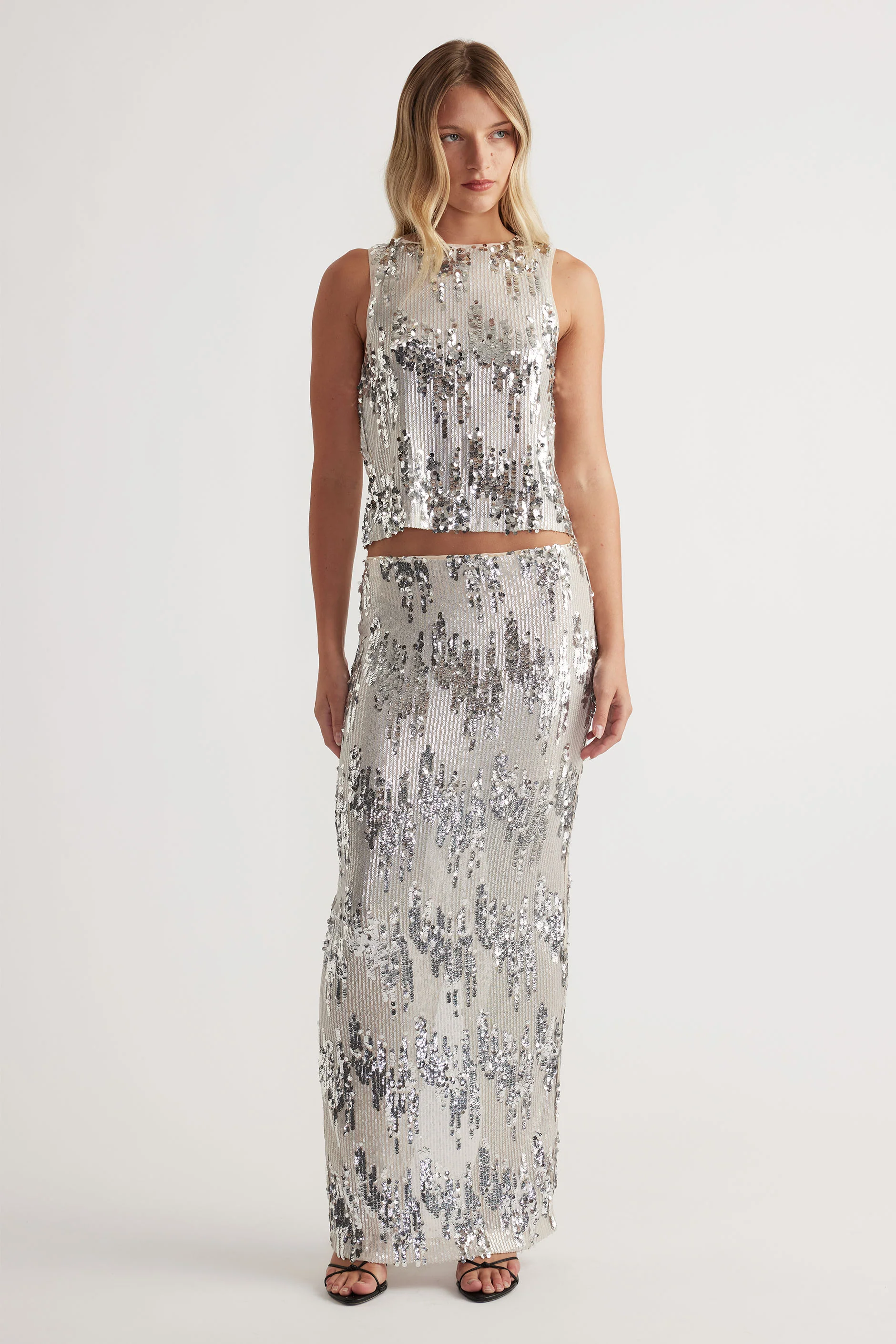 Isla Sequin Maxi Skirt