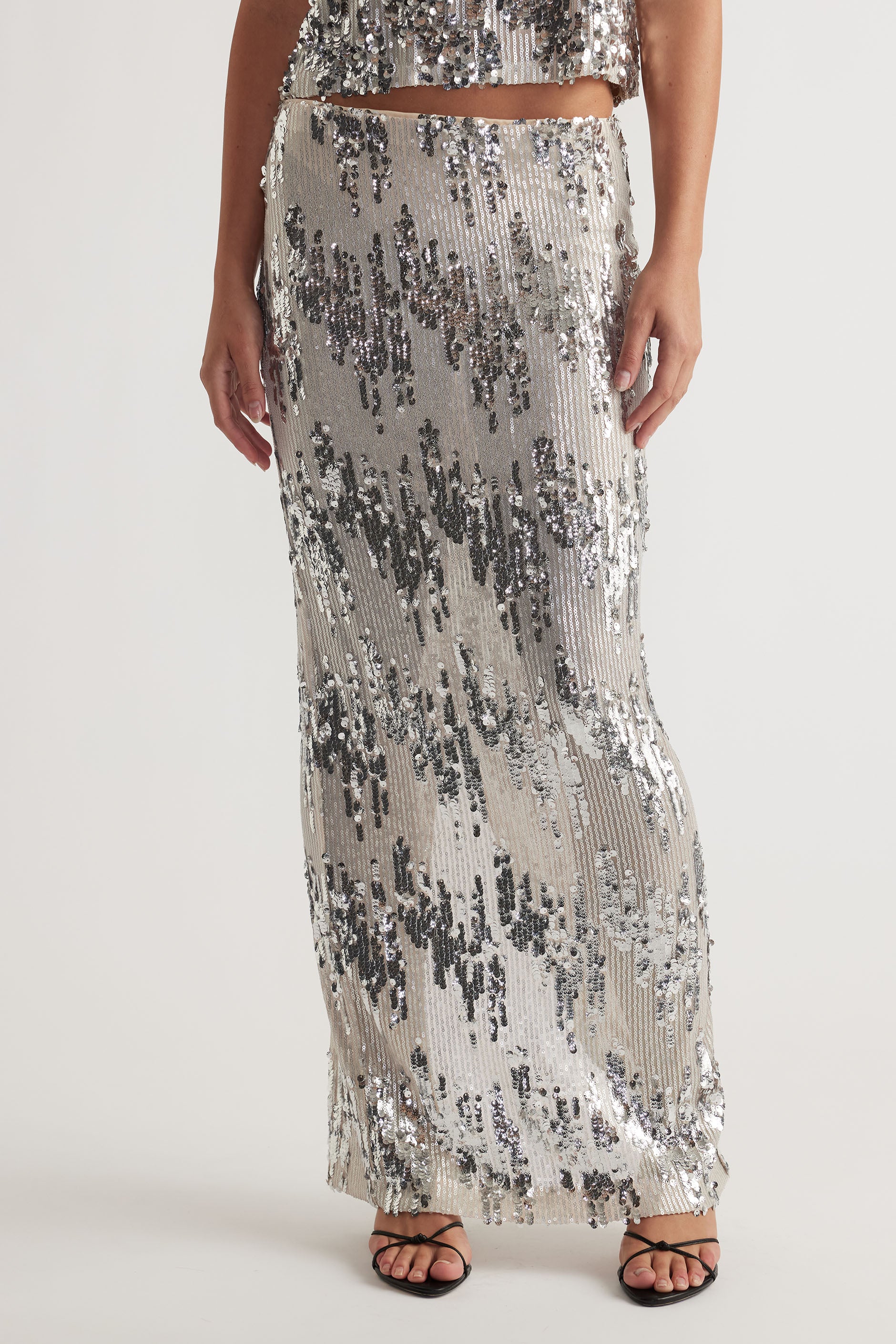 Isla Sequin Maxi Skirt - Image 2
