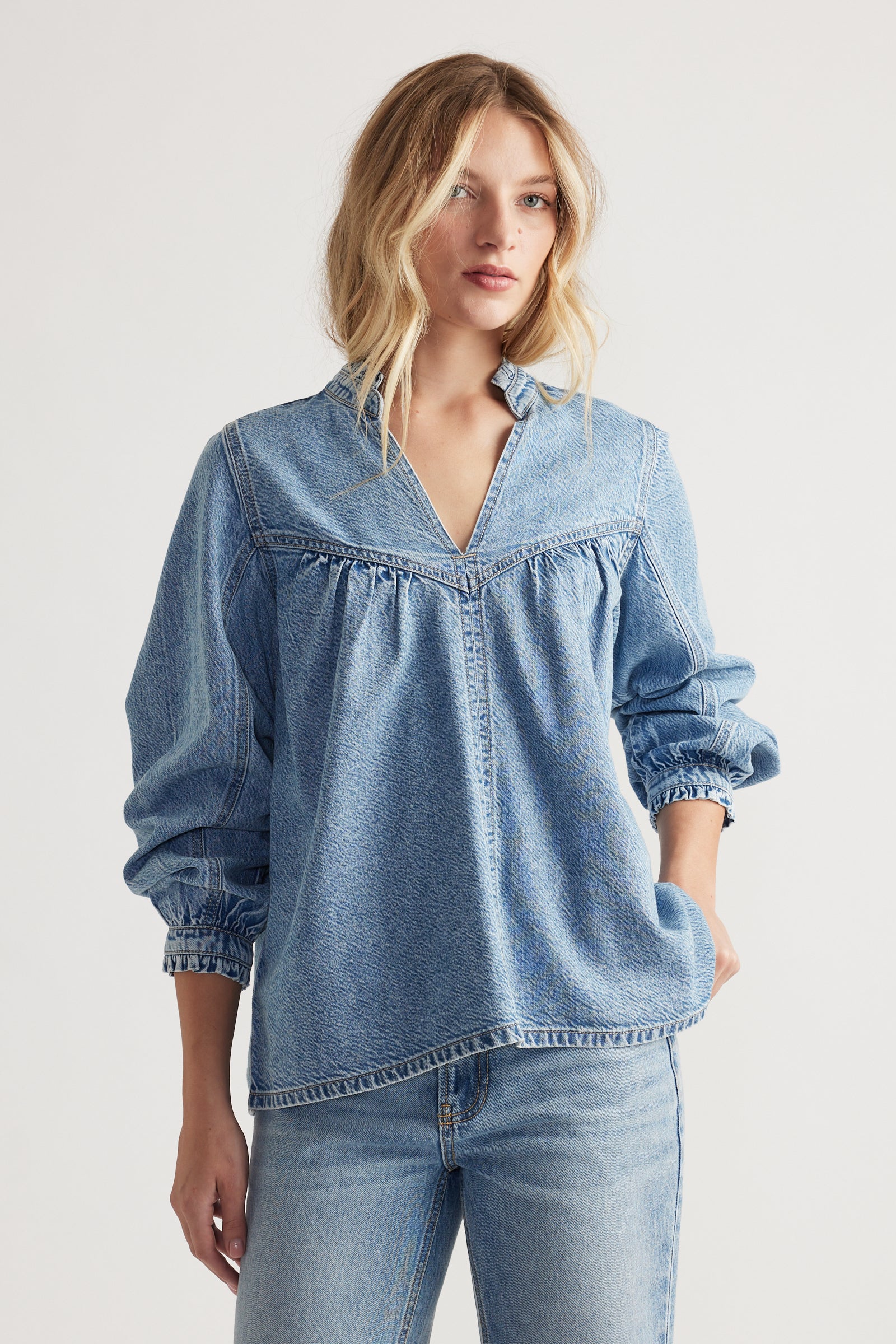 Ivy Denim Blouse