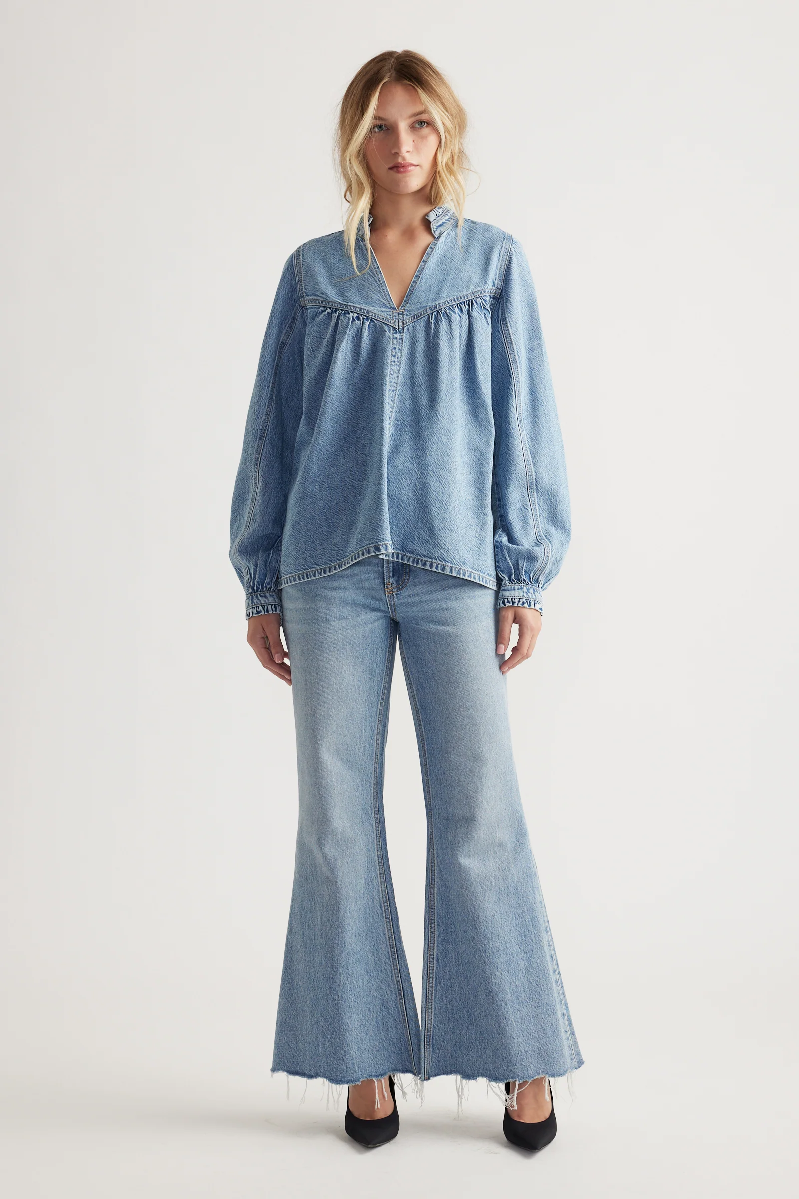 Ivy Denim Blouse - Image 2