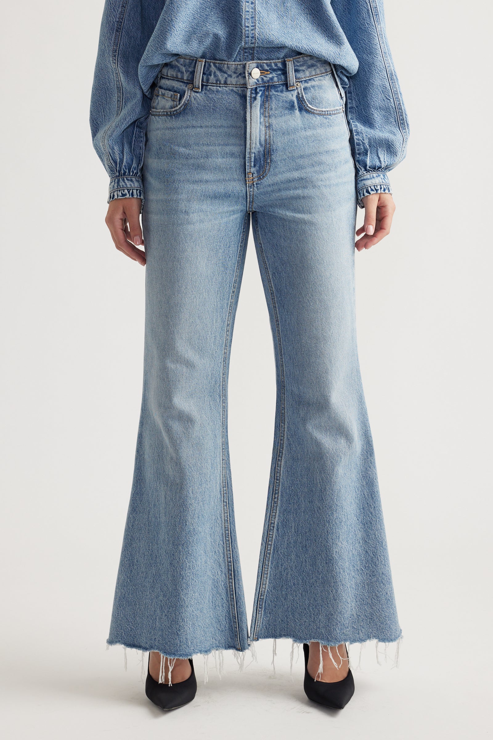Jesse High Rise Flare Jeans - Image 2