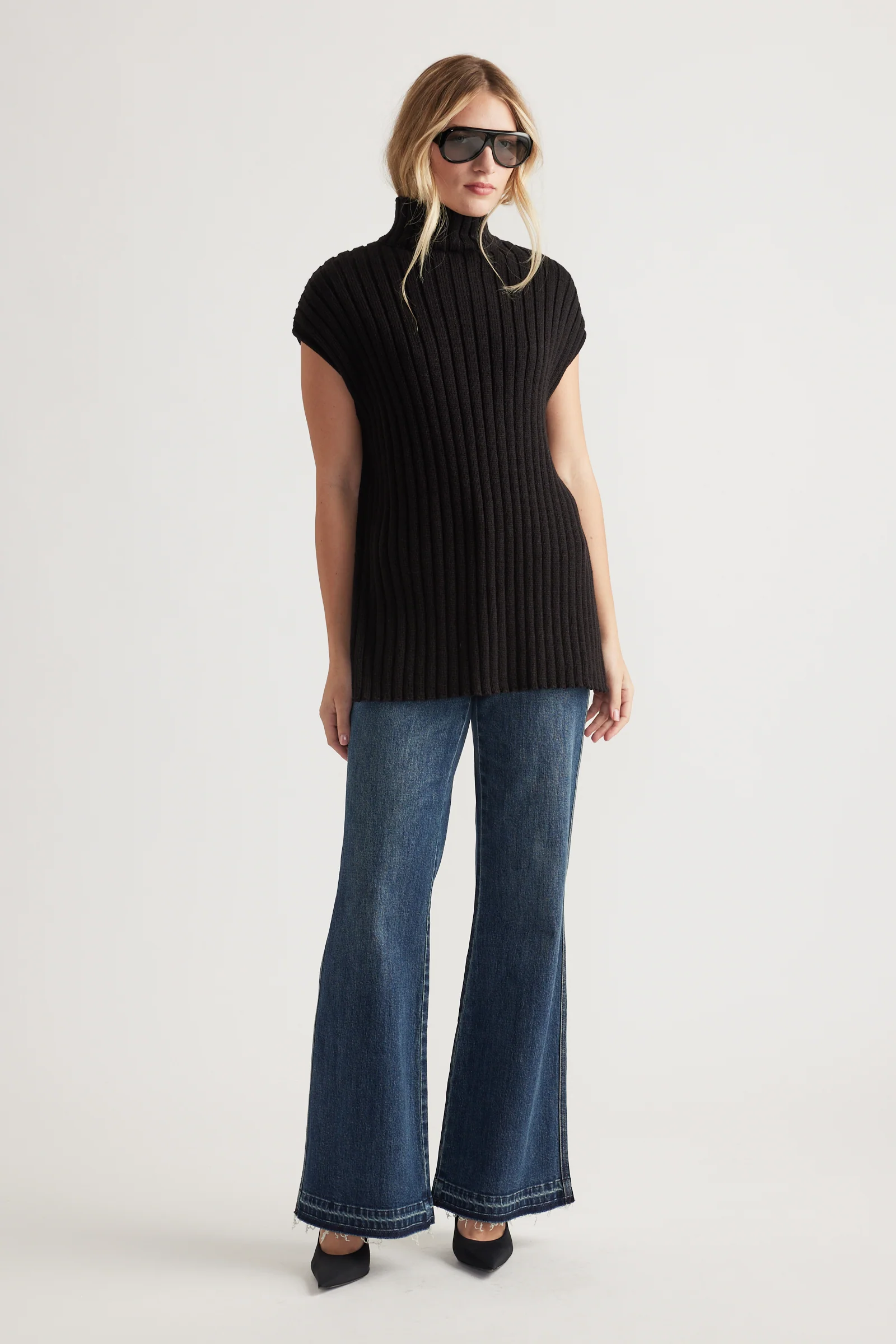 Julia High Neck Knit Tunic