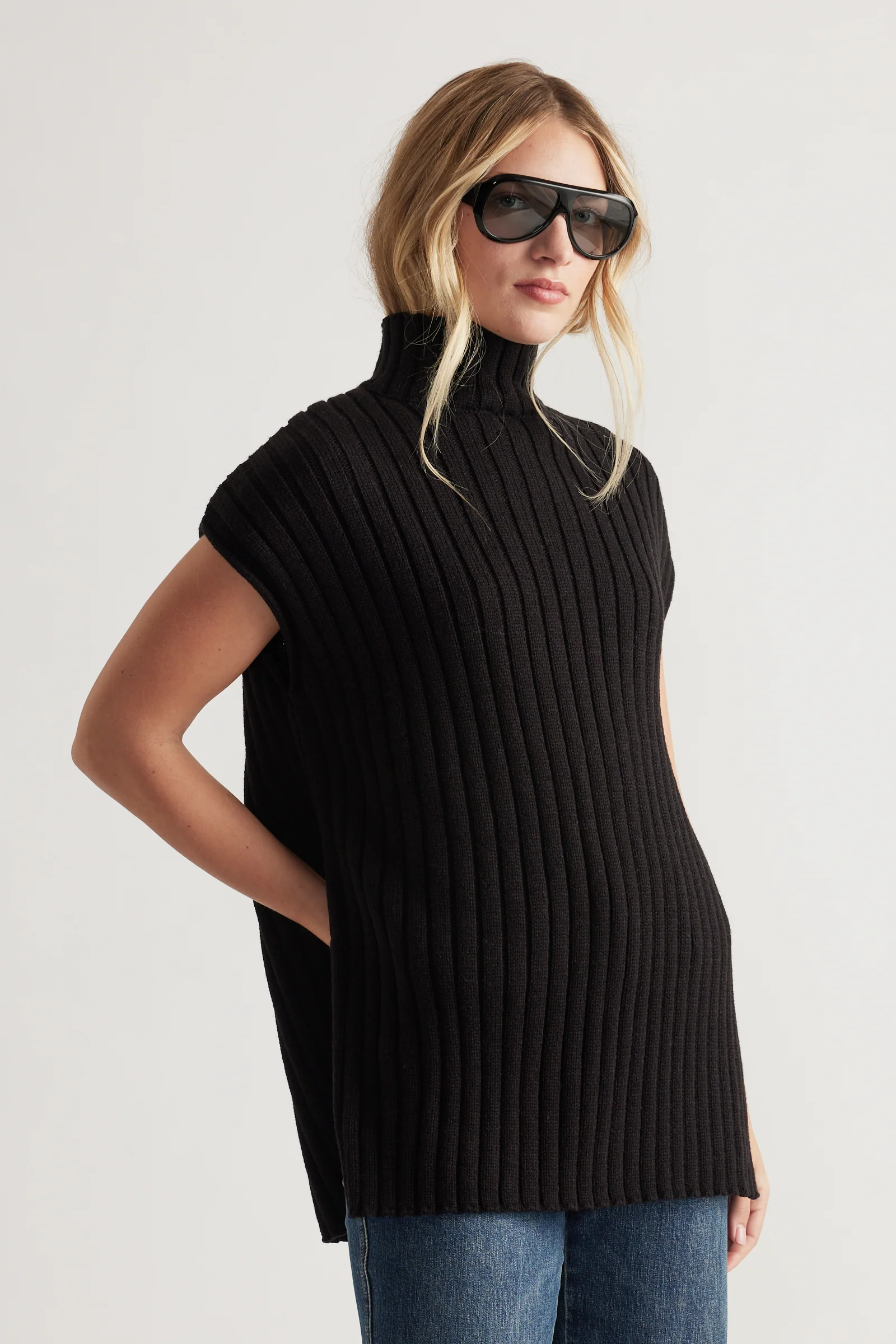Julia High Neck Knit Tunic - Image 2