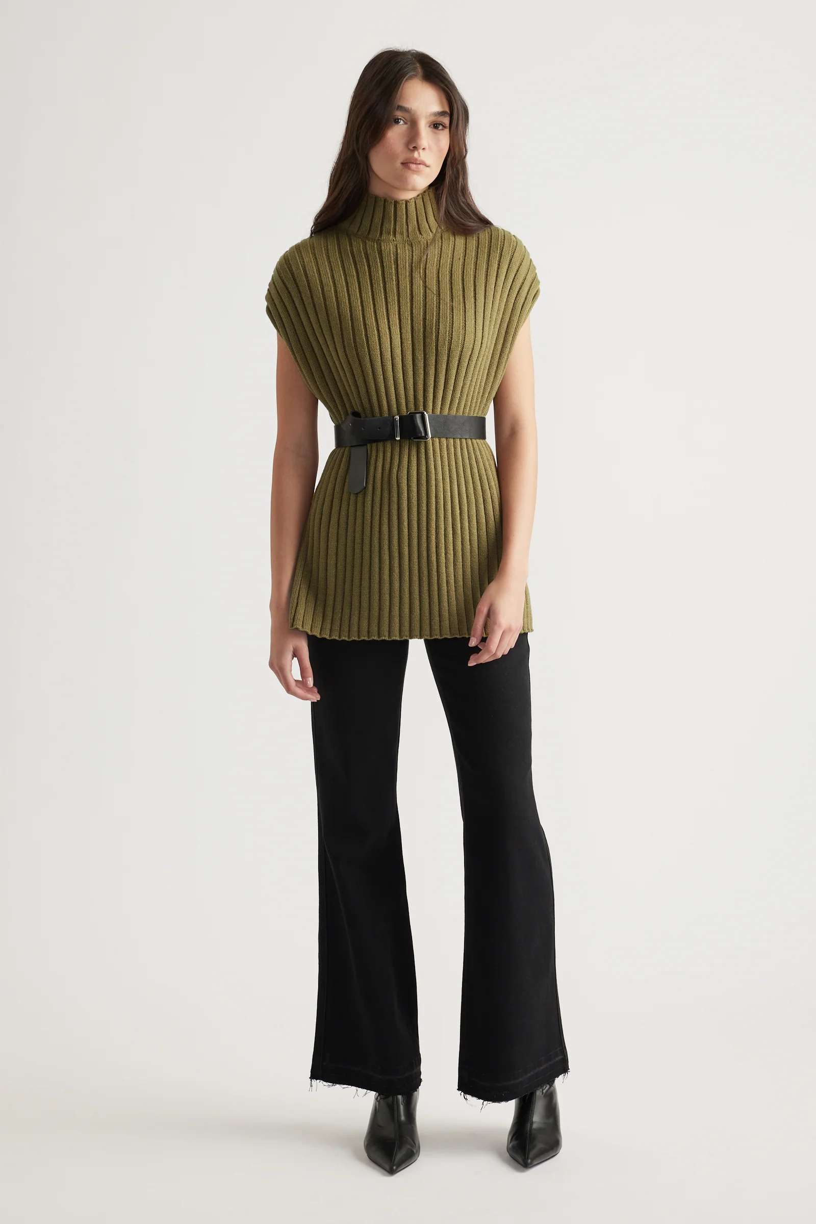 Julia High Neck Knit Tunic