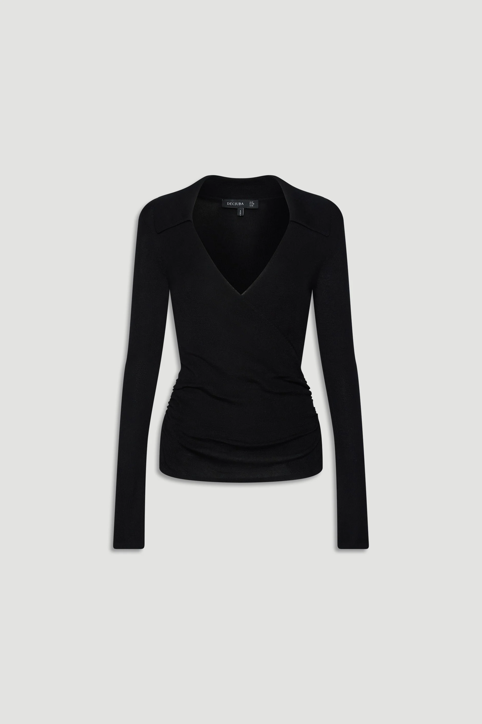 Kendra Crossover Fine Knit Top - Image 4