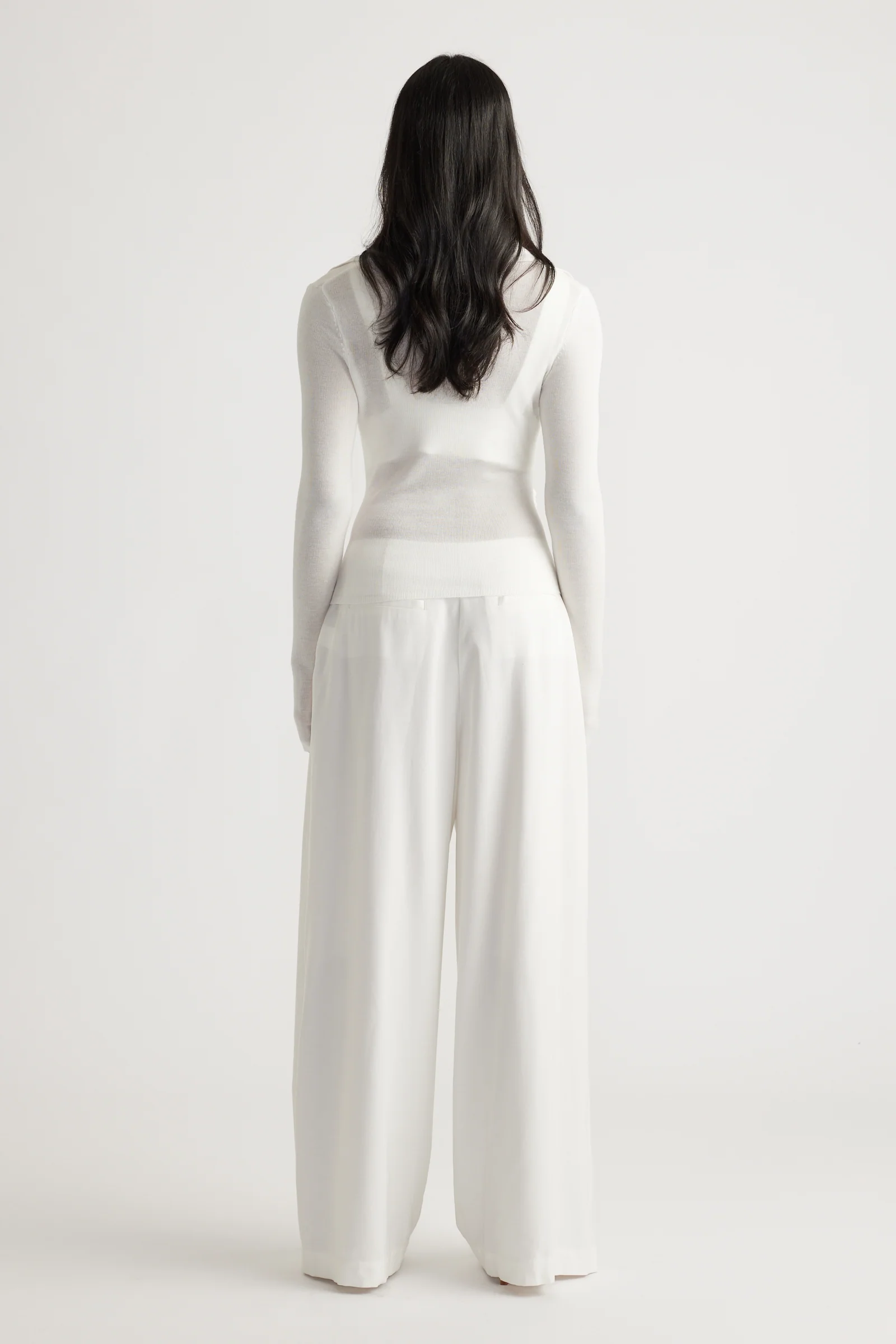 Kendra Crossover Fine Knit Top - Image 3