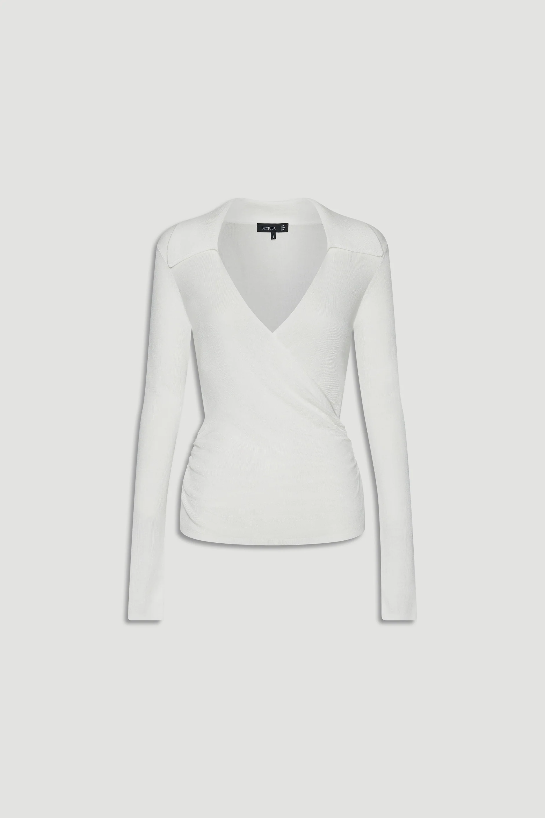 Kendra Crossover Fine Knit Top - Image 4