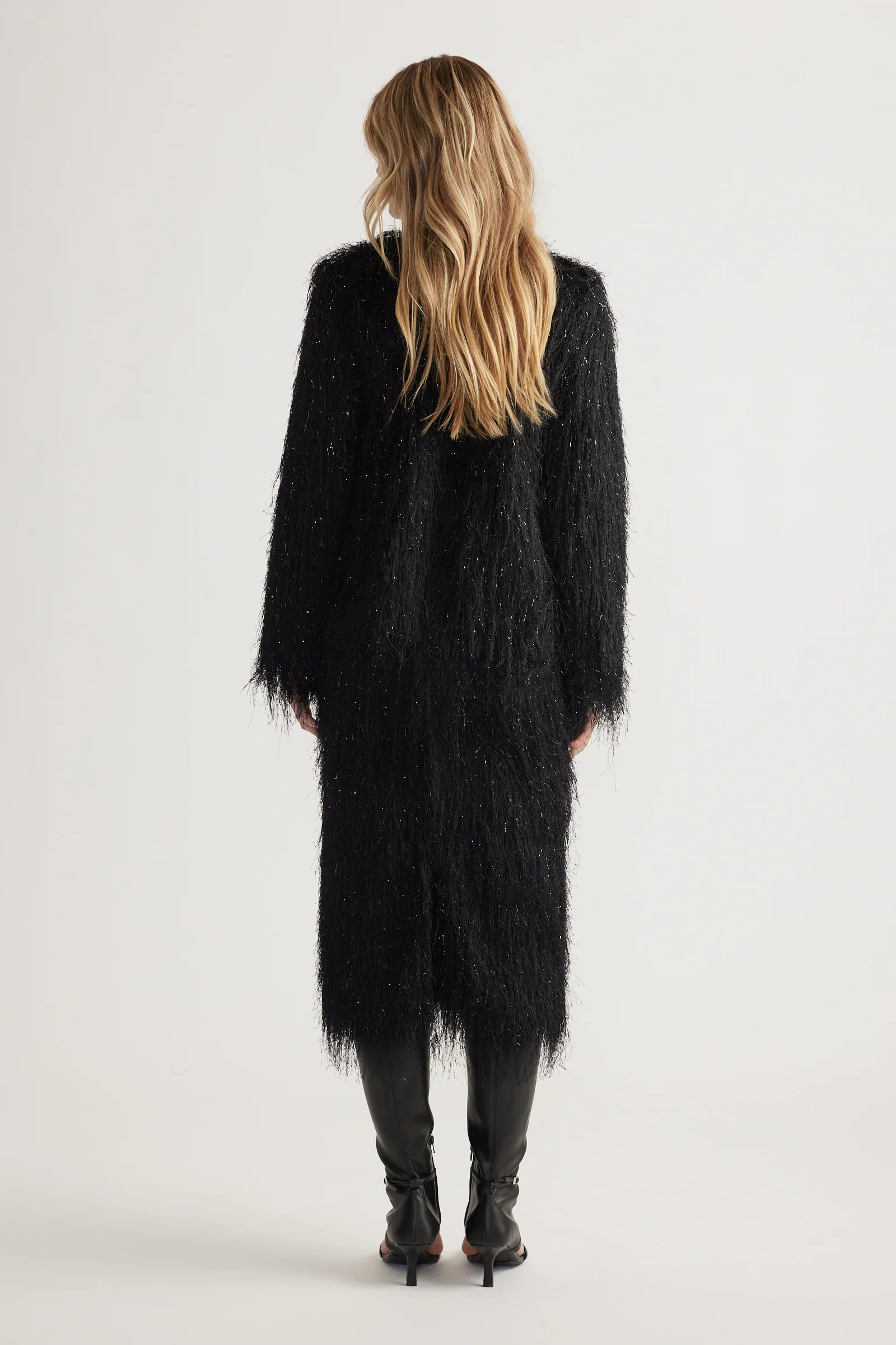 Kenzie Lurex Fringed Jacket - Image 3