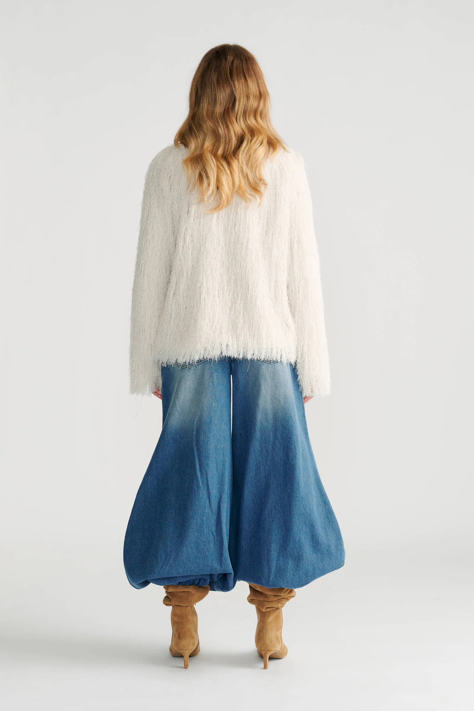 Kenzie Lurex Fringed Jacket - Image 3