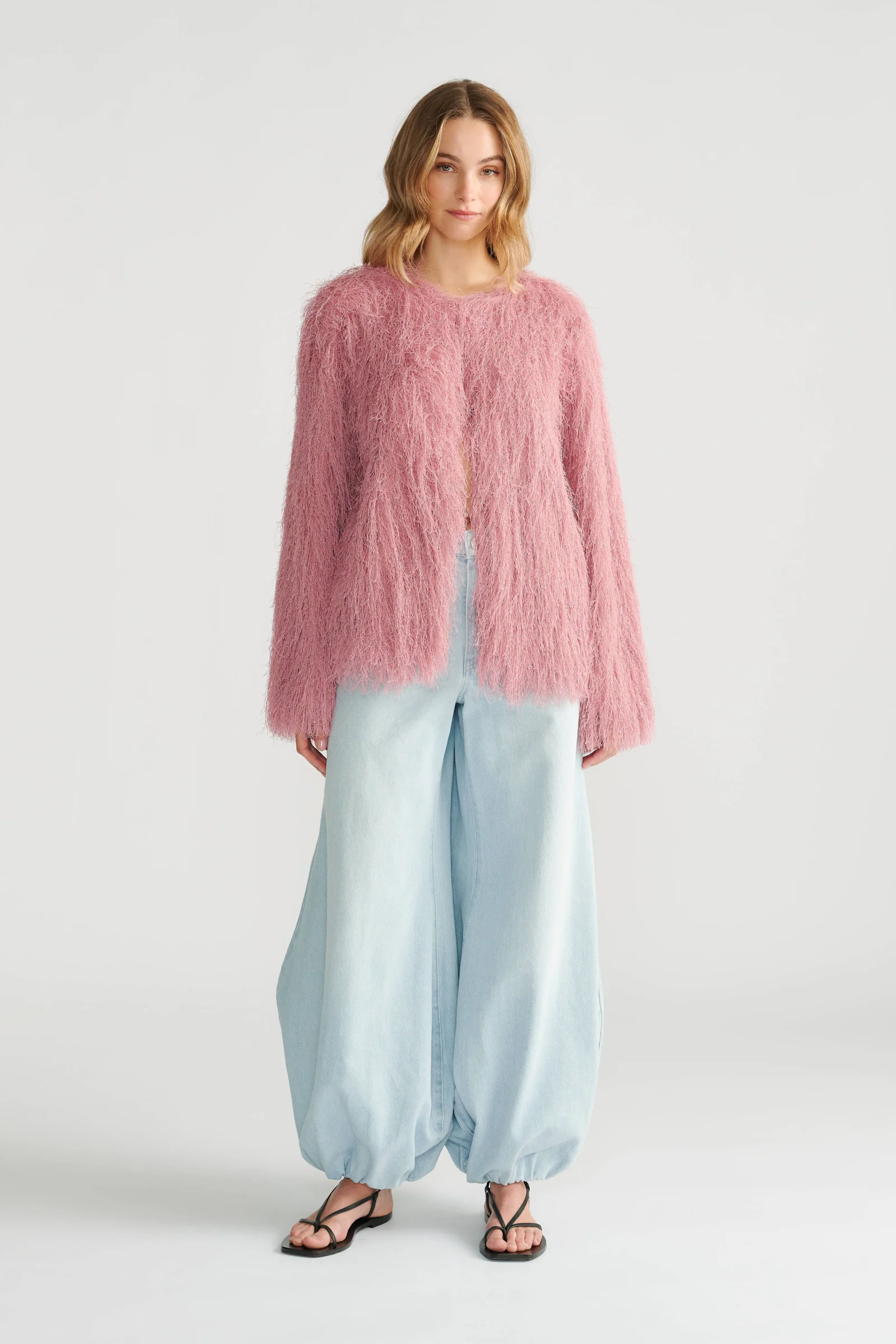 Kenzie Lurex Fringed Jacket