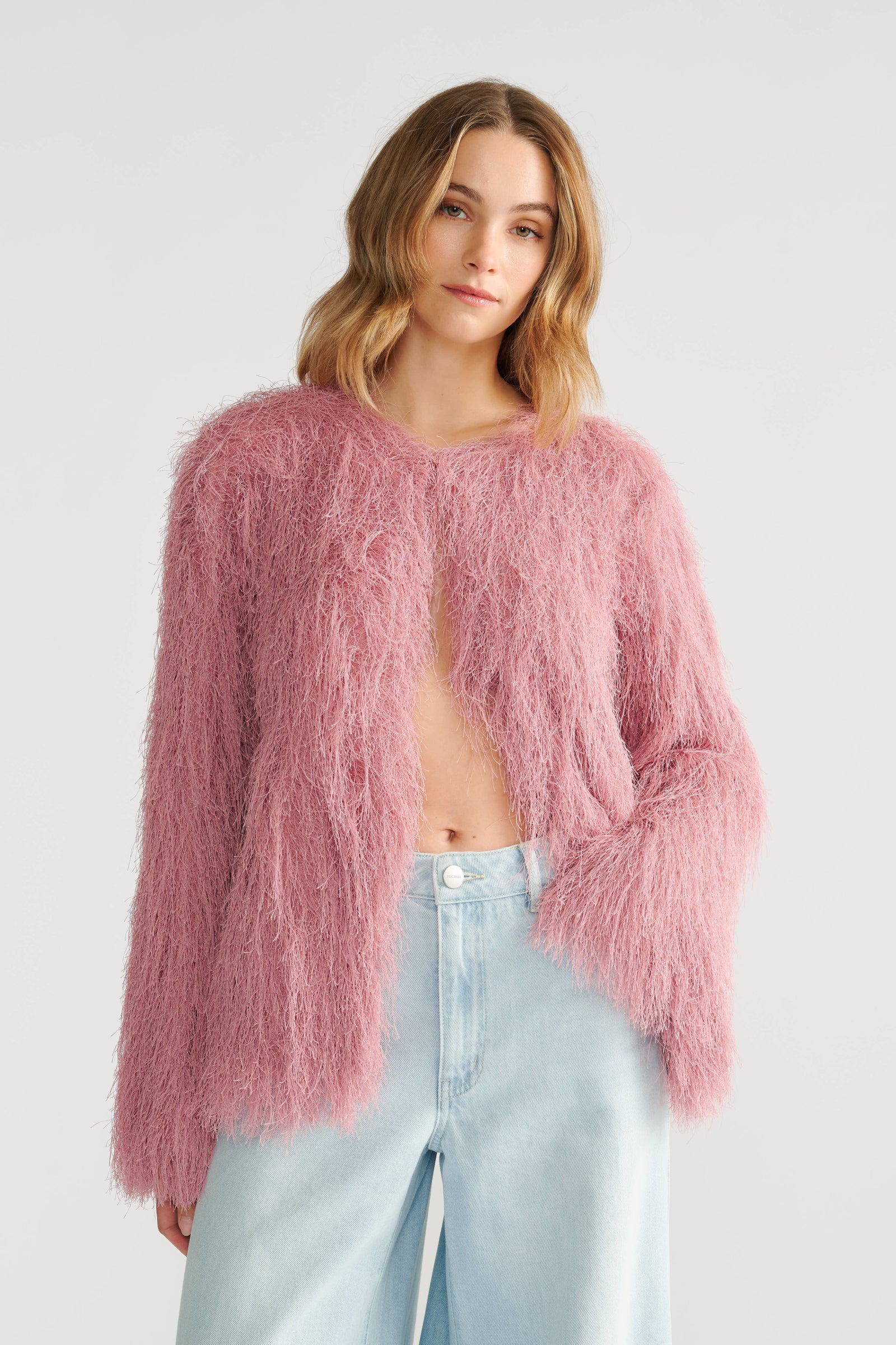 Kenzie Lurex Fringed Jacket - Image 2