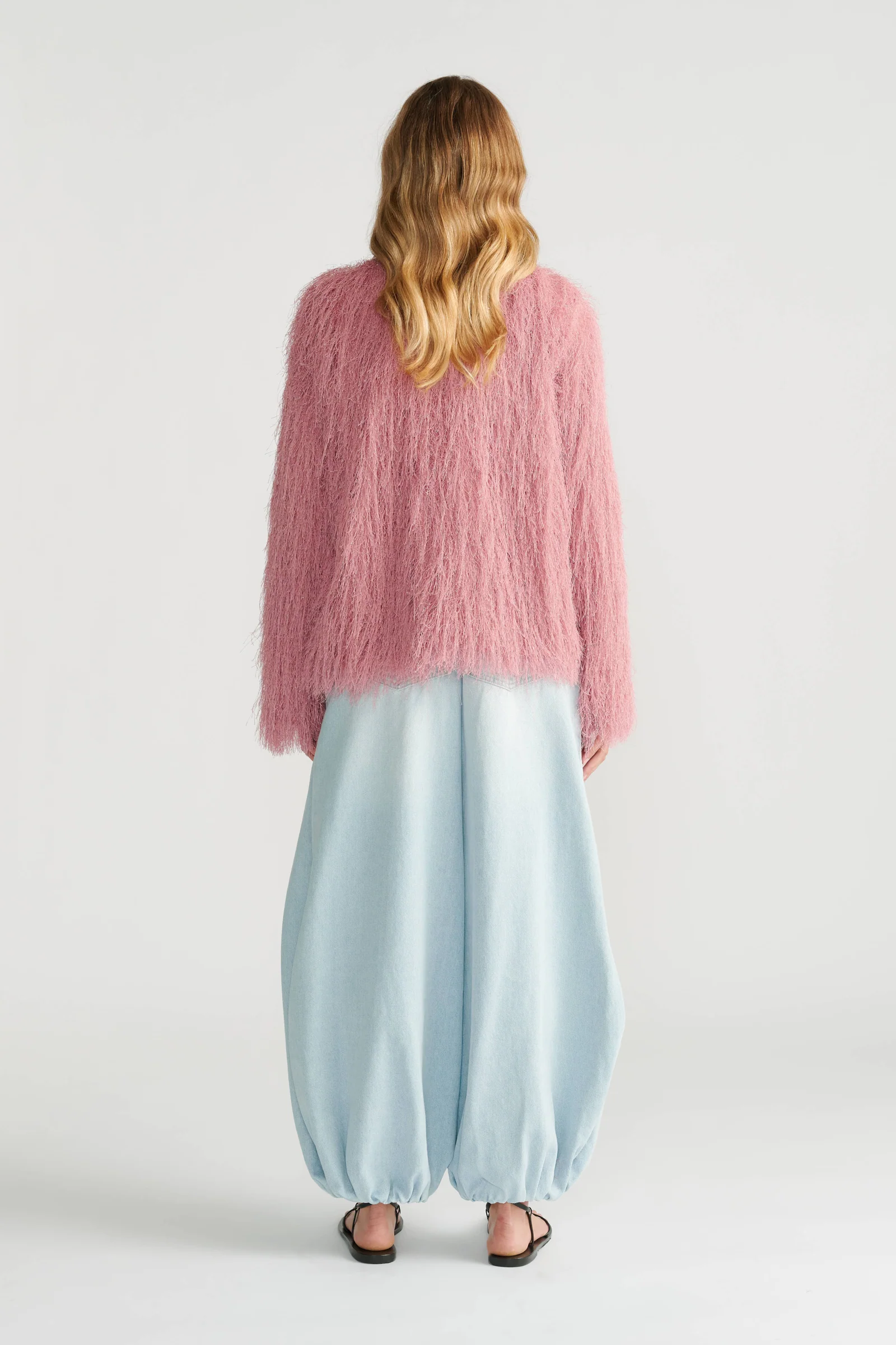 Kenzie Lurex Fringed Jacket - Image 3