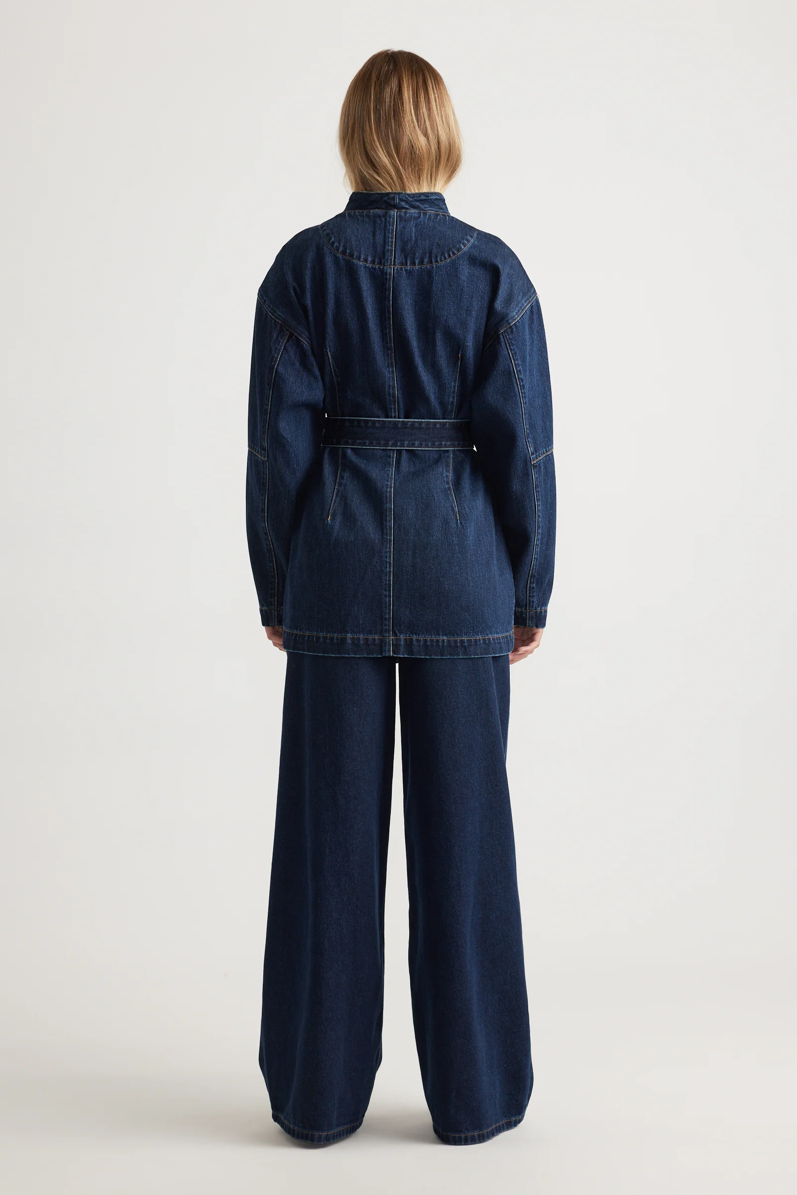 Kylie Denim Blazer Dress - Image 3