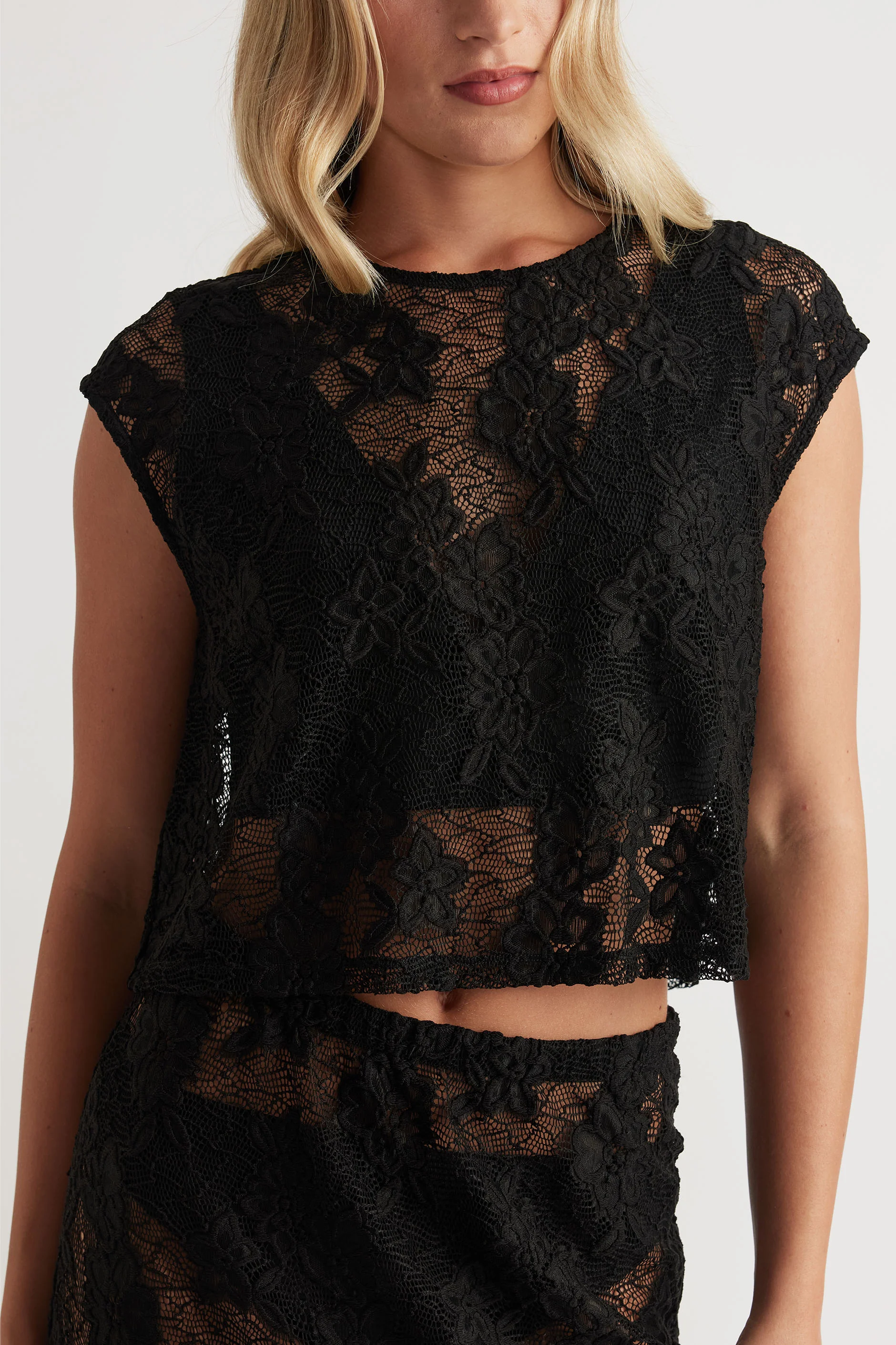 Lace Cropped Top