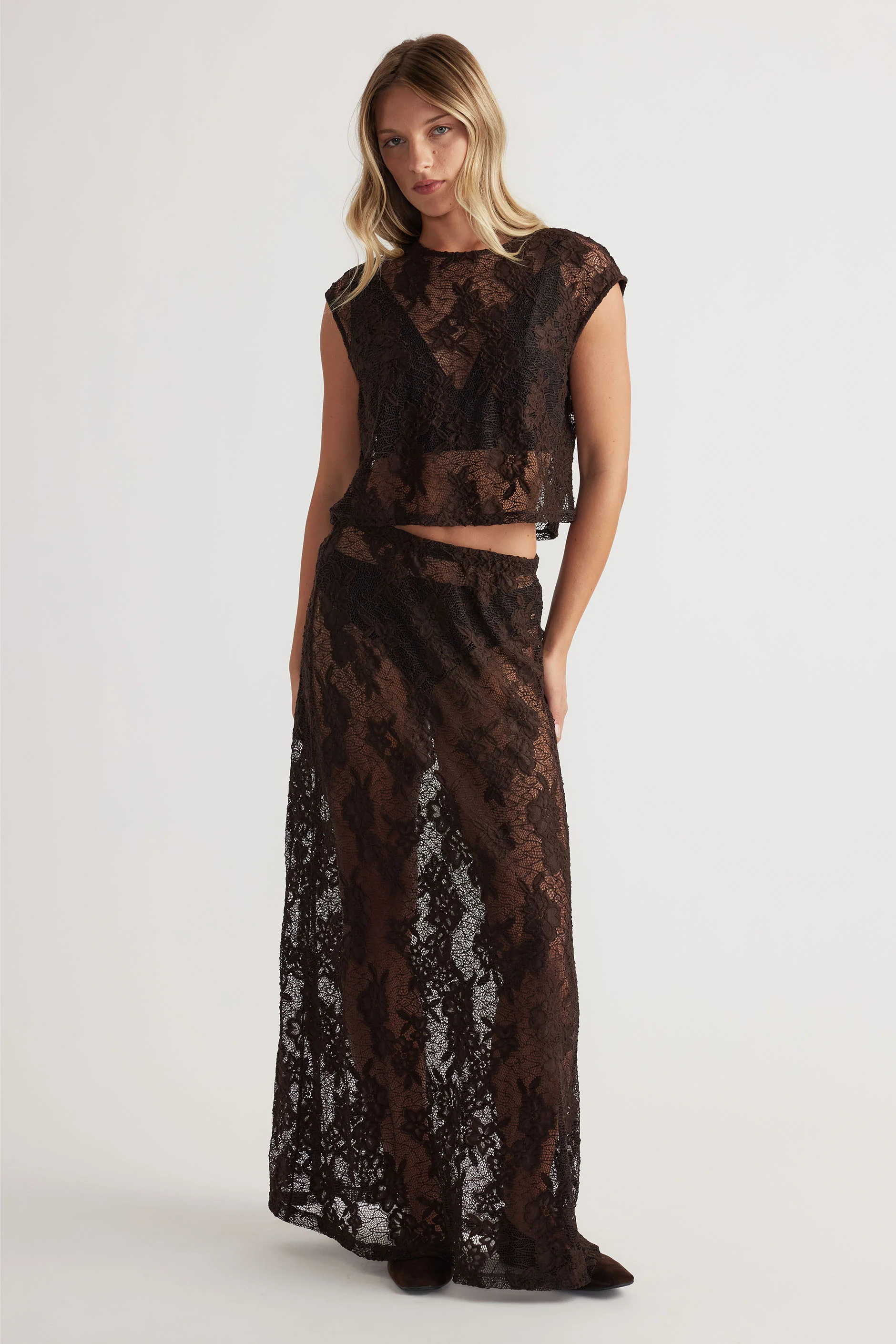 Lace Cropped Top - Image 2