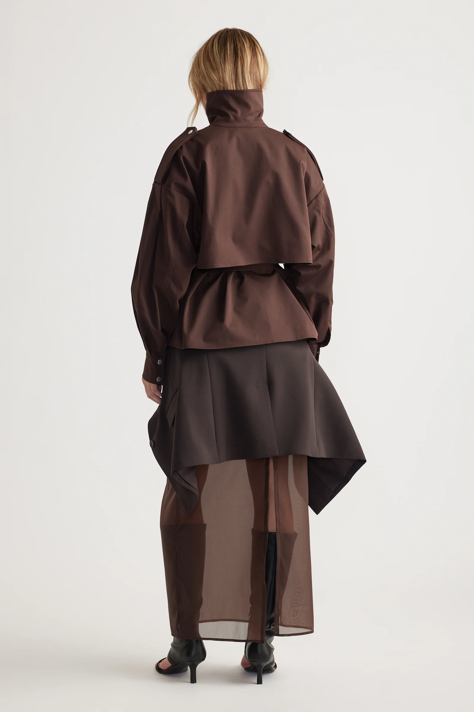 Lila Cropped Trench - Image 3