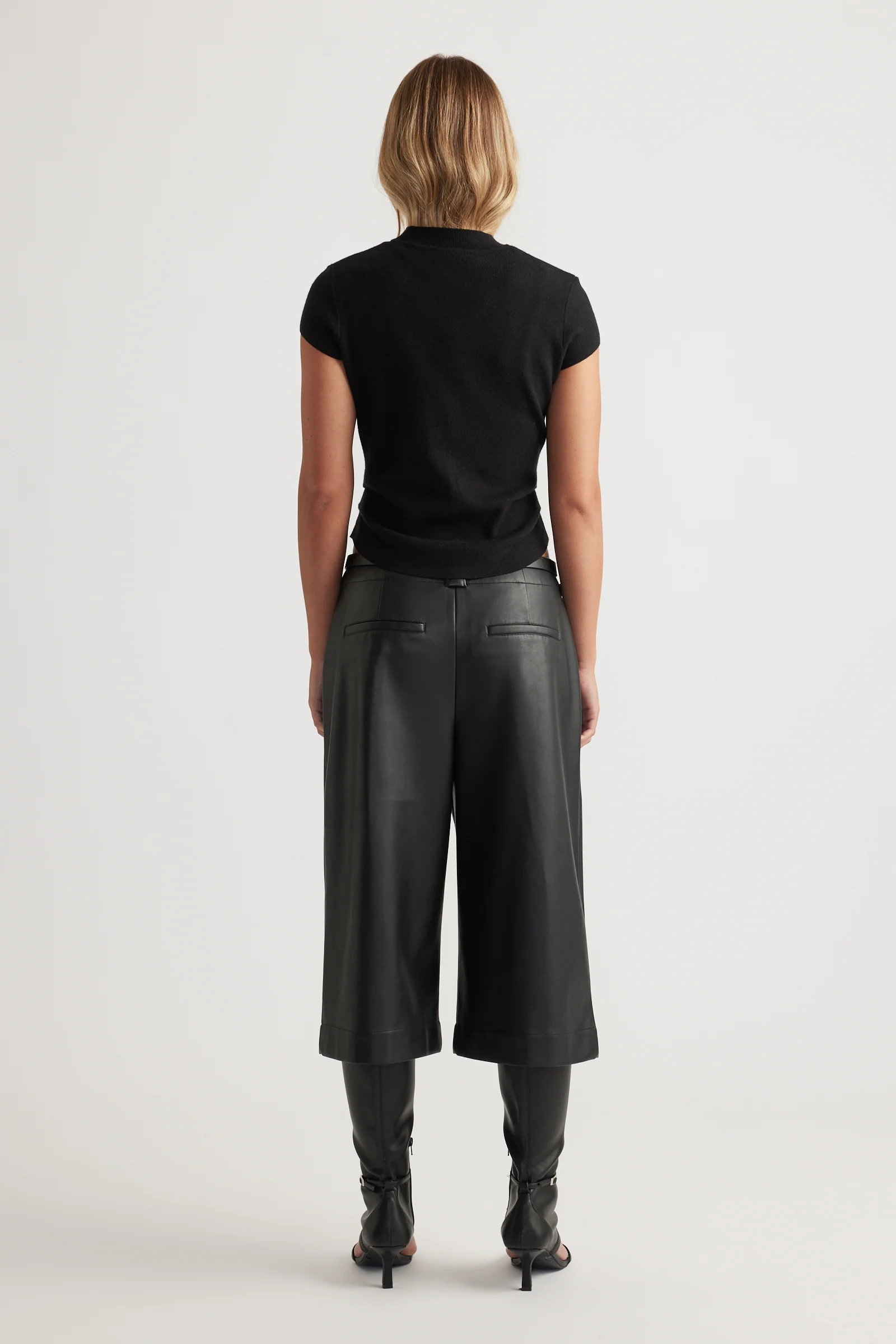 Lily Pleat Detail Knit Tee - Image 3
