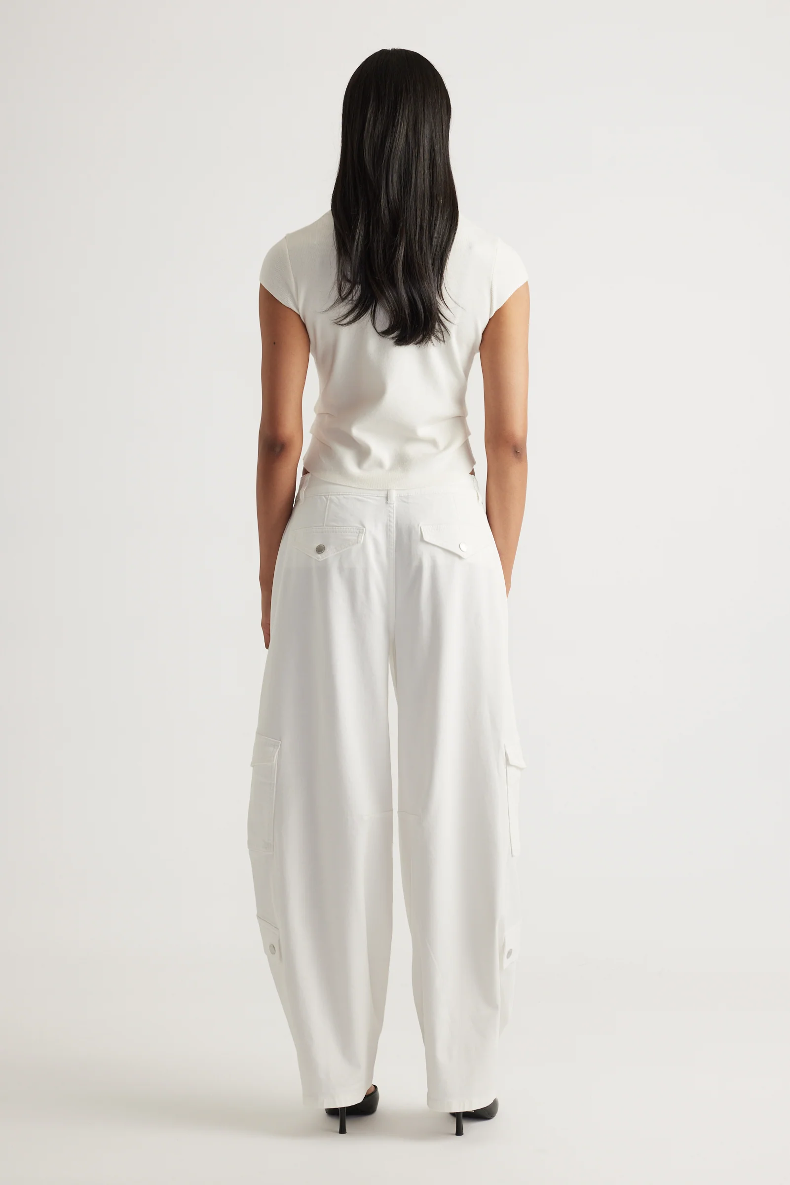 Lily Pleat Detail Knit Tee - Image 3