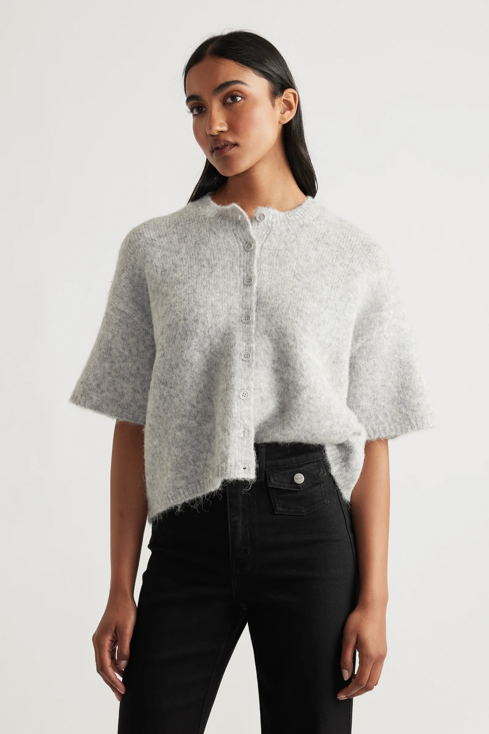 Lola Boxy Knit Cardigan - Image 2