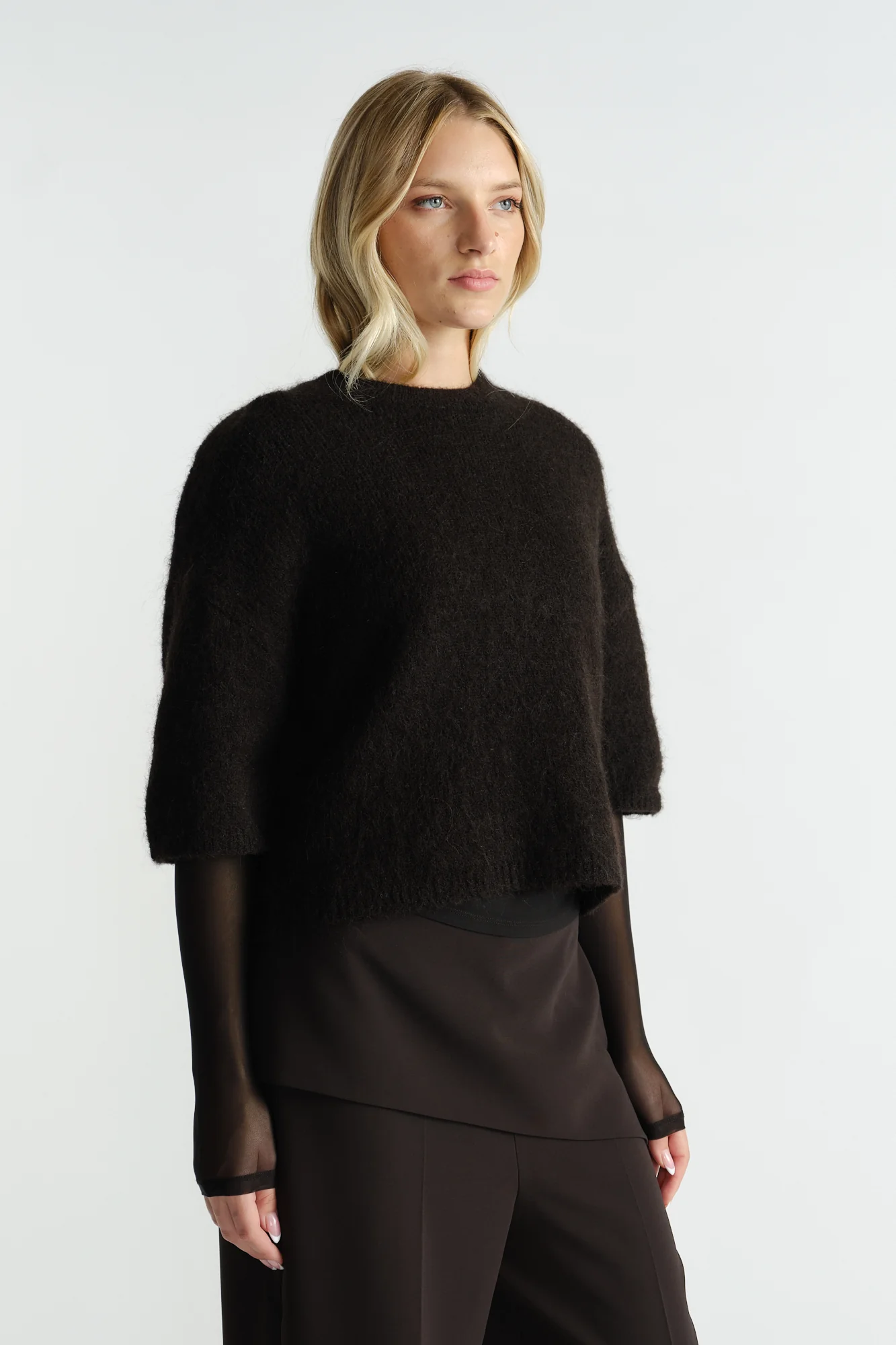 Lola Fluffy Knit Tee - Image 2