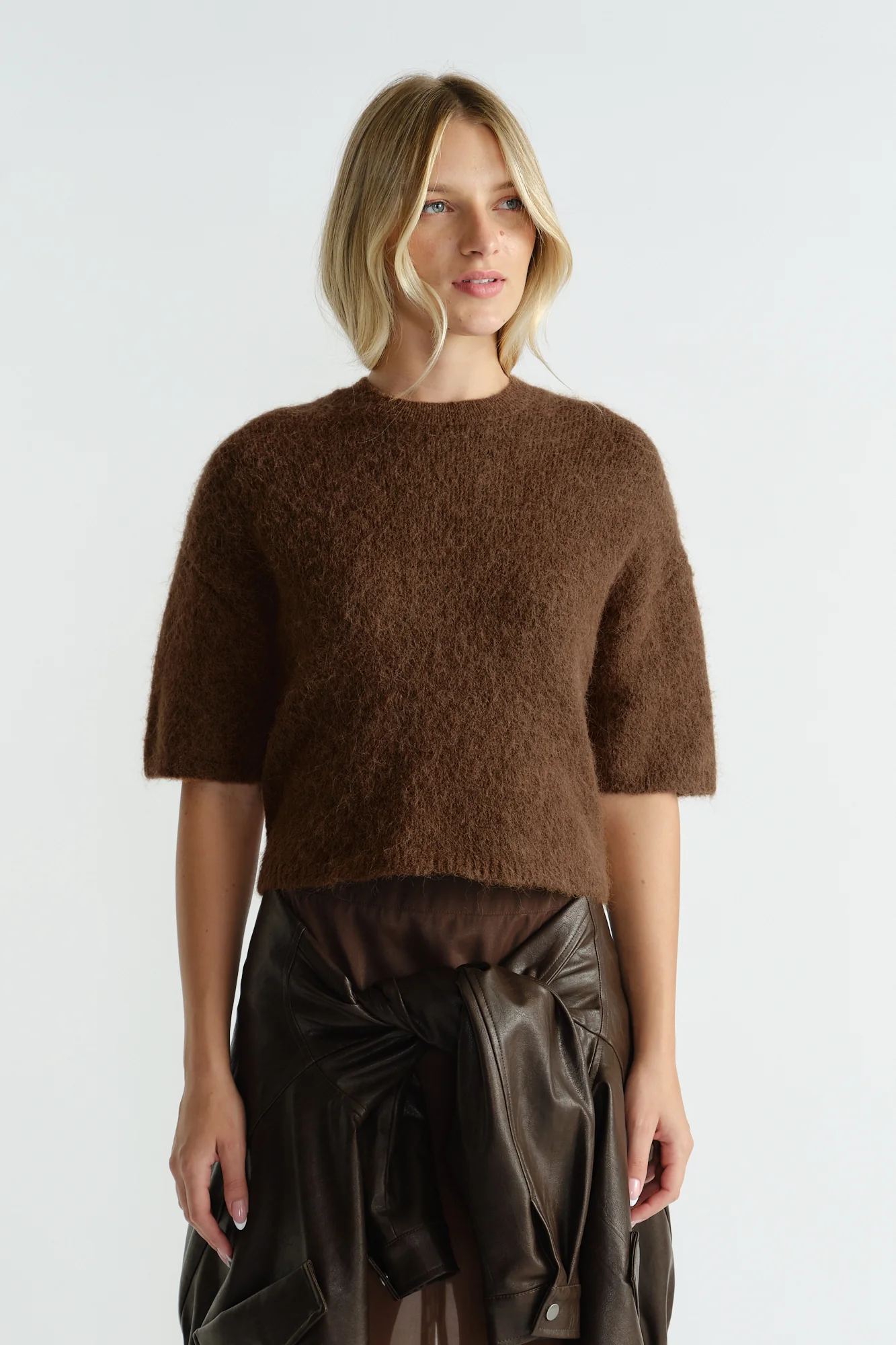 Lola Fluffy Knit Tee - Image 2