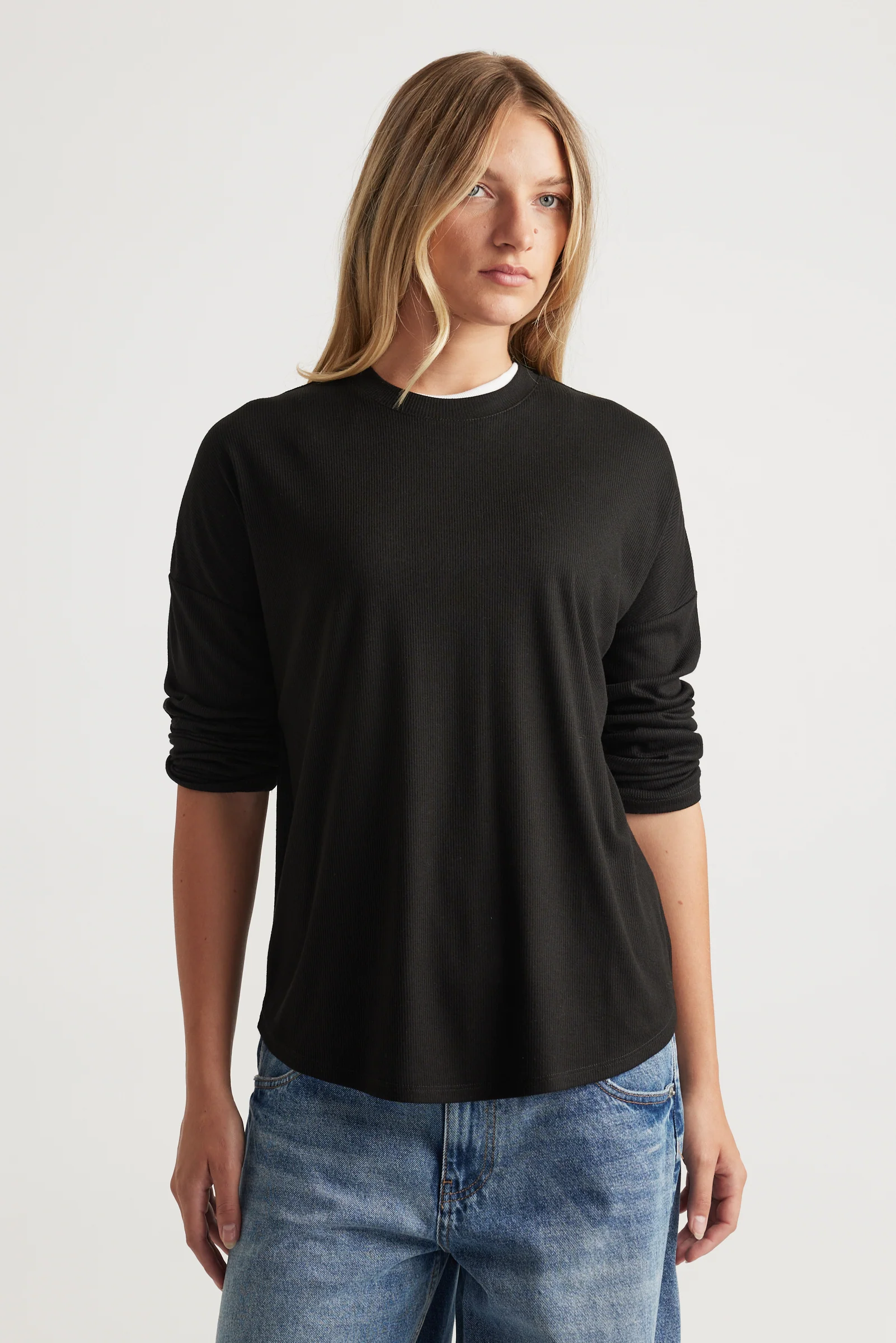 Long Sleeve Rib Top - Image 2