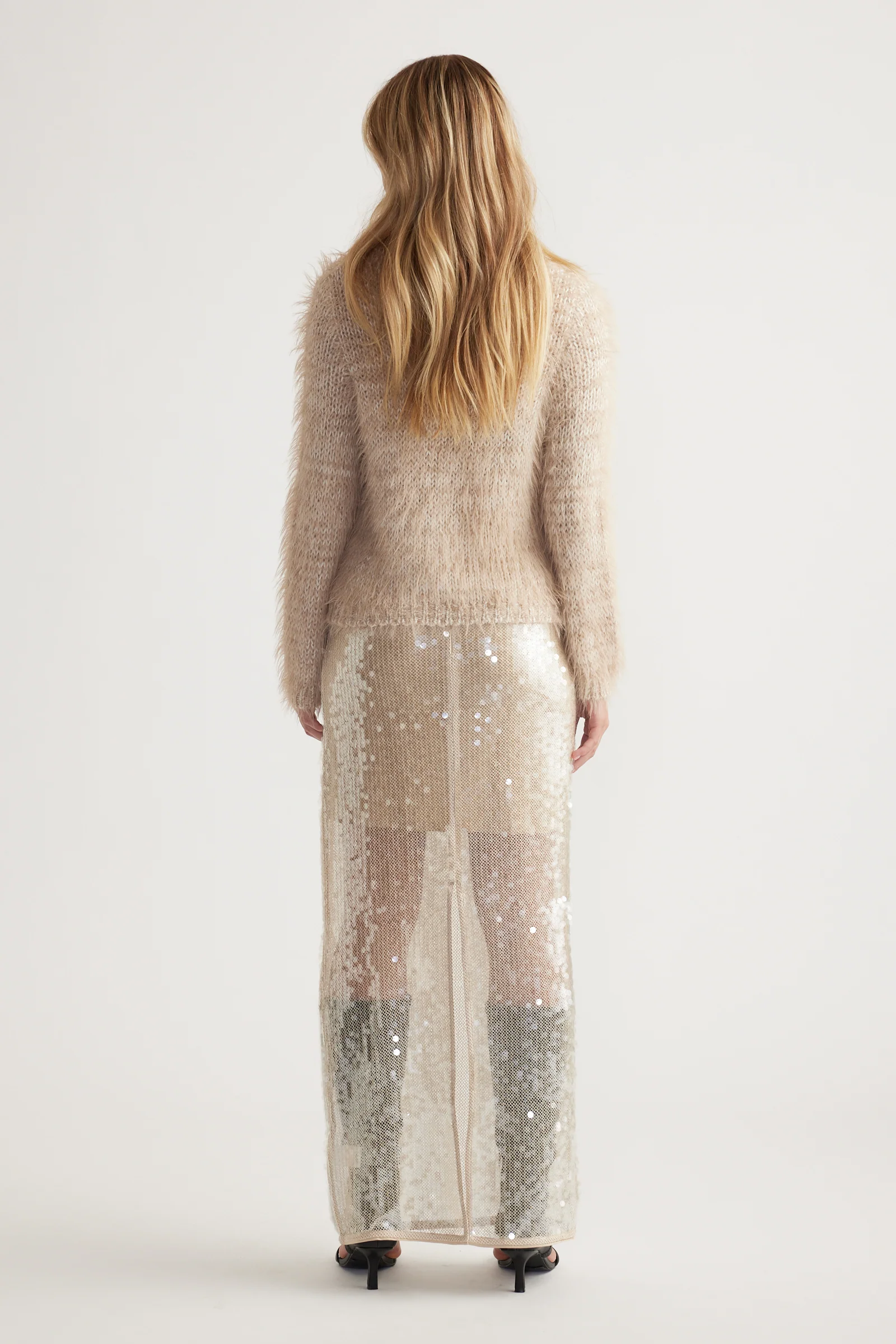 Mai Fluffy V Neck Knit Jumper - Image 3