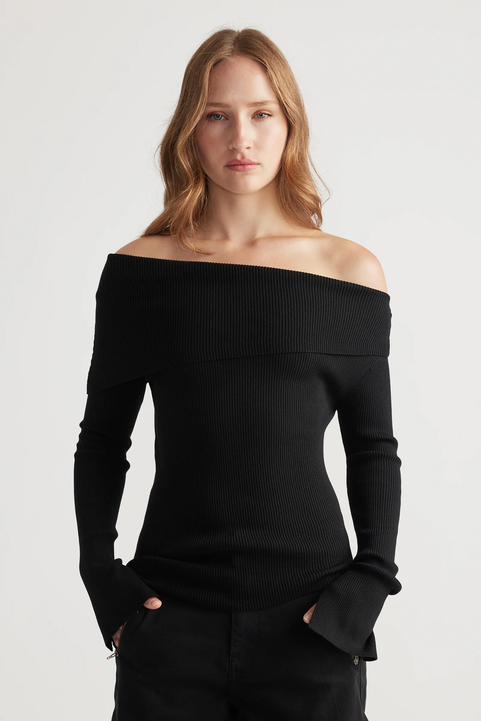 Mariah Off Shoulder Knit Top - Image 2