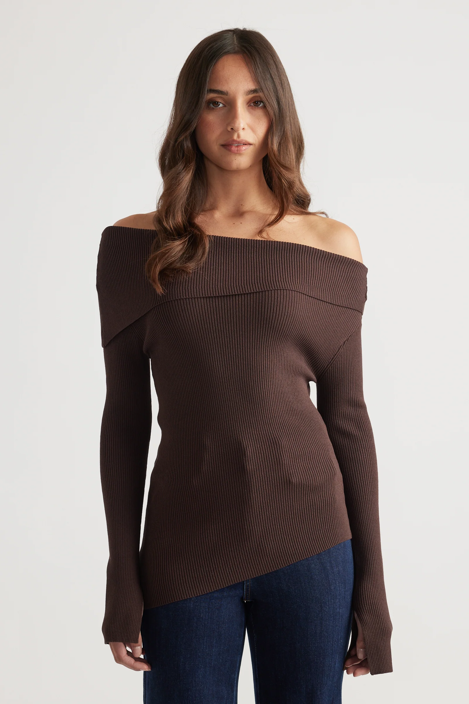 Mariah Off Shoulder Knit Top - Image 2